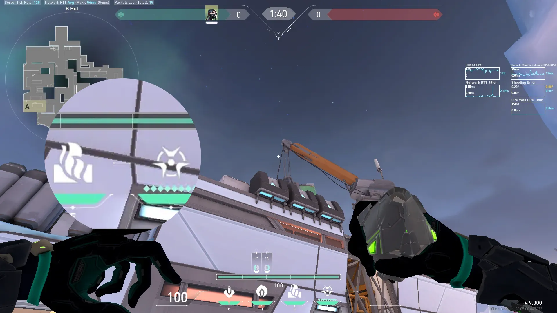 Viper Poison Cloud on Icebox Defense Site B — step 2 of 3: Aim — line up the shot