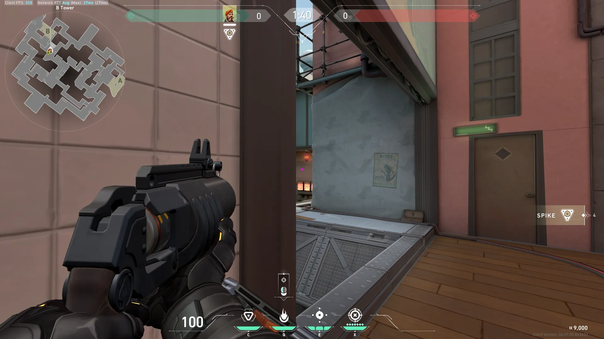 Brimstone Incendiary on Split Defense Site B — step 2 of 3: Aim — line up the shot