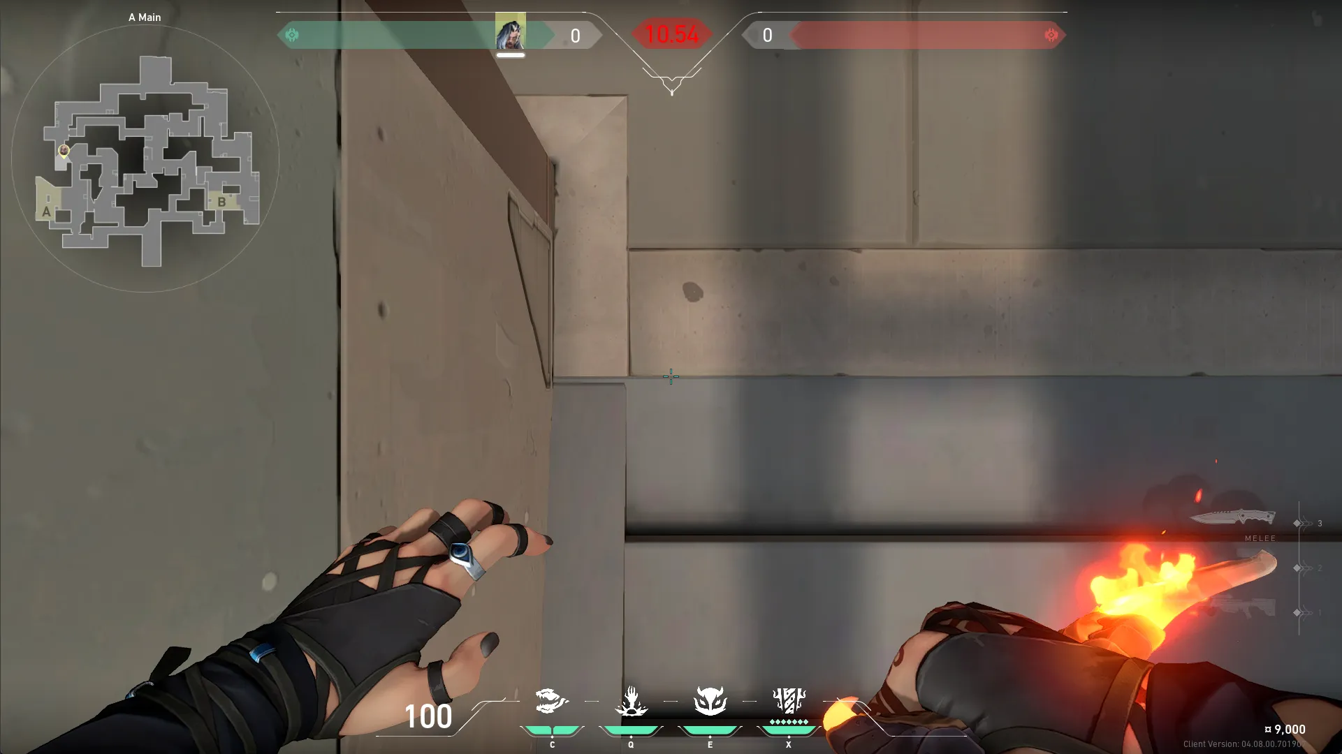 Fade Haunt on Split Attack Site A — step 1 of 3: Position — where to stand