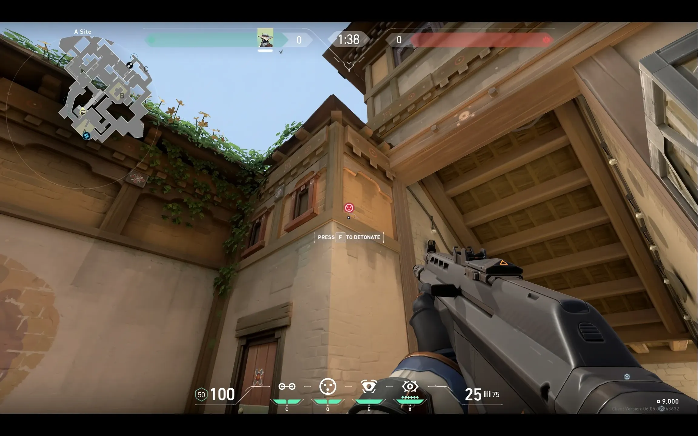 Cypher Cyber Cage on Haven Defense Site A — step 3 of 4: Aim — line up the shot