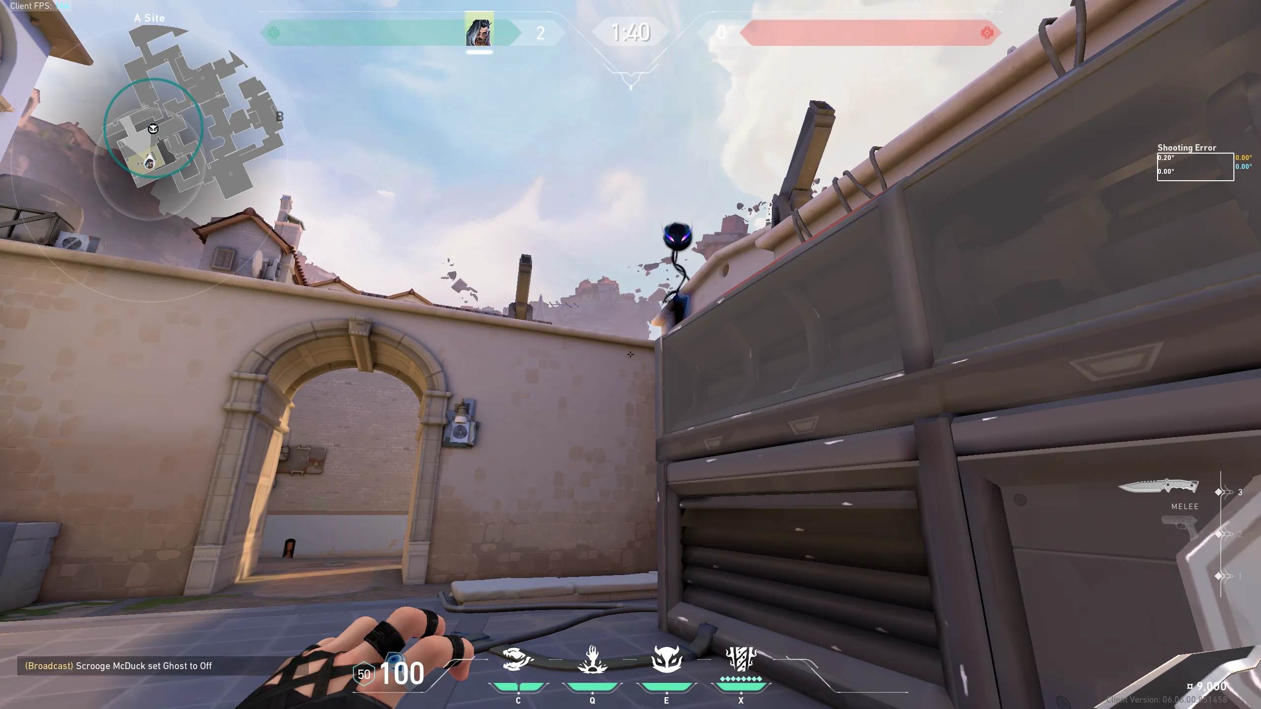 Fade Haunt on Ascent Defense Site A — step 3 of 4: Aim — line up the shot