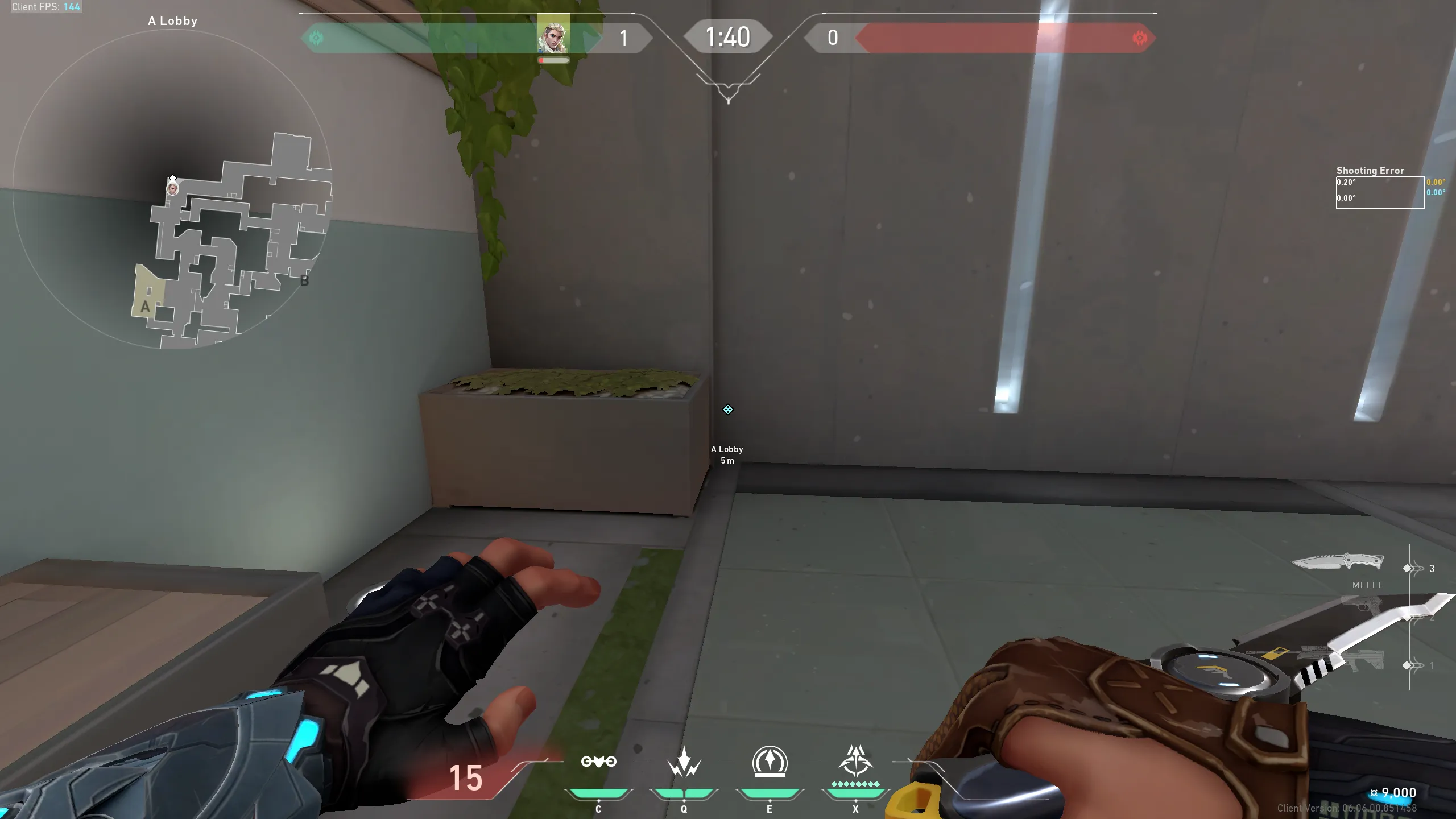 Sova Recon Bolt on Split Attack Site A — step 1 of 3: Position — where to stand