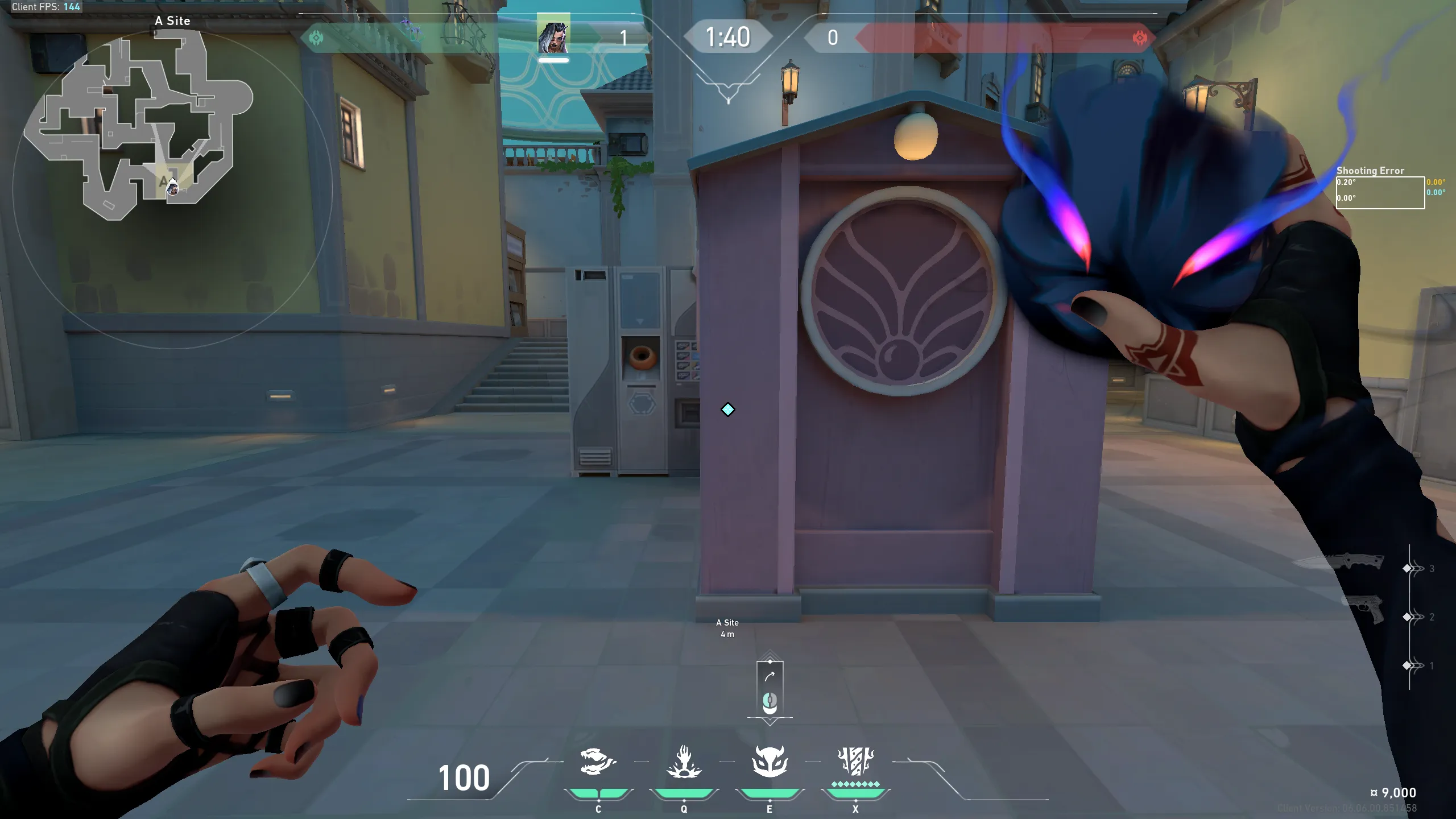 Fade Haunt on Pearl Defense Site A — step 1 of 3: Position — where to stand