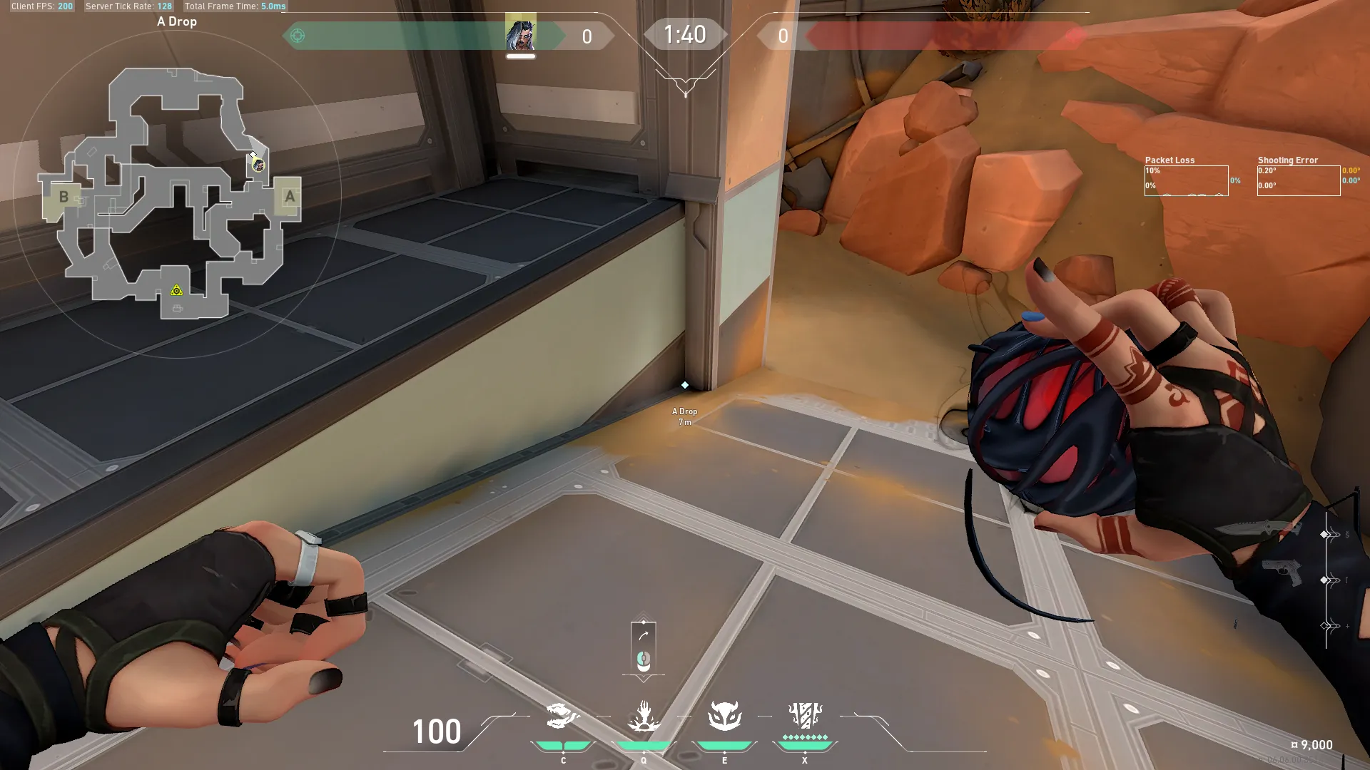 Fade Seize on Fracture Defense Site A — step 1 of 3: Position — where to stand