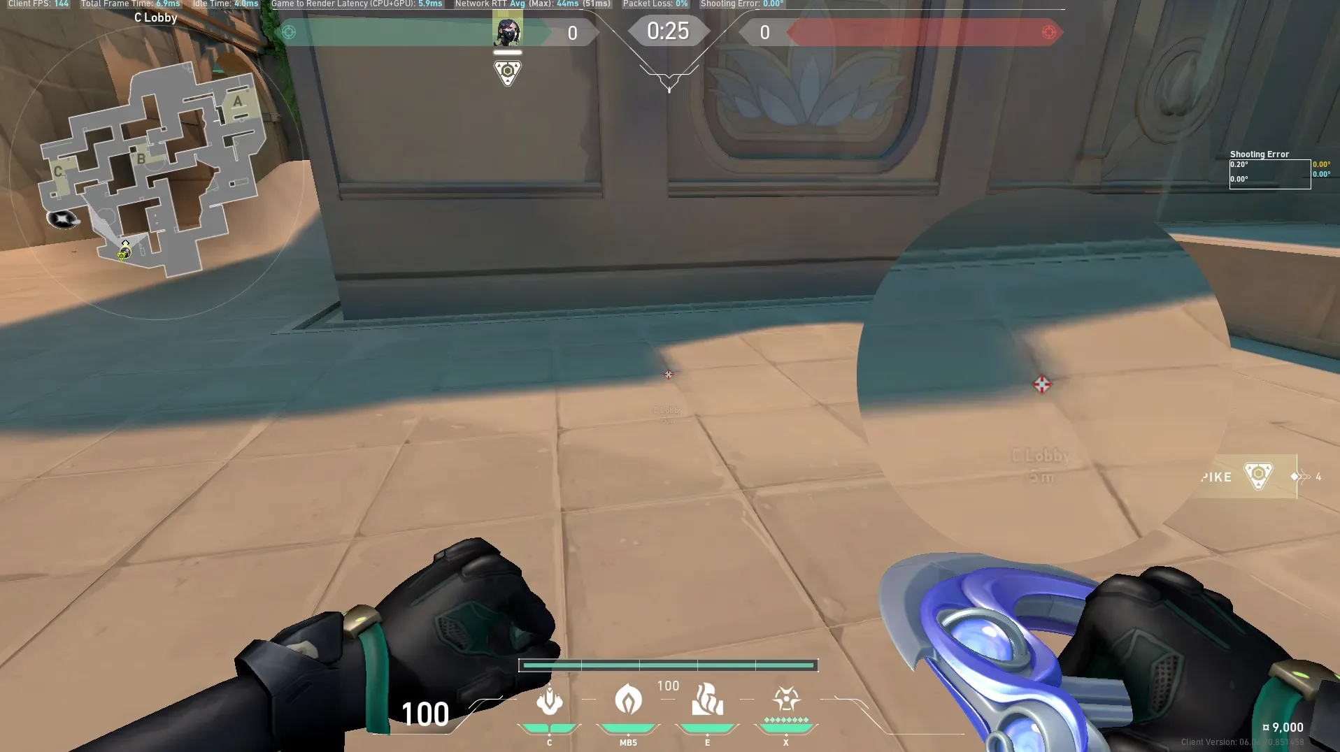 Viper Snake Bite on Lotus Attack Site C — step 1 of 3: Position — where to stand