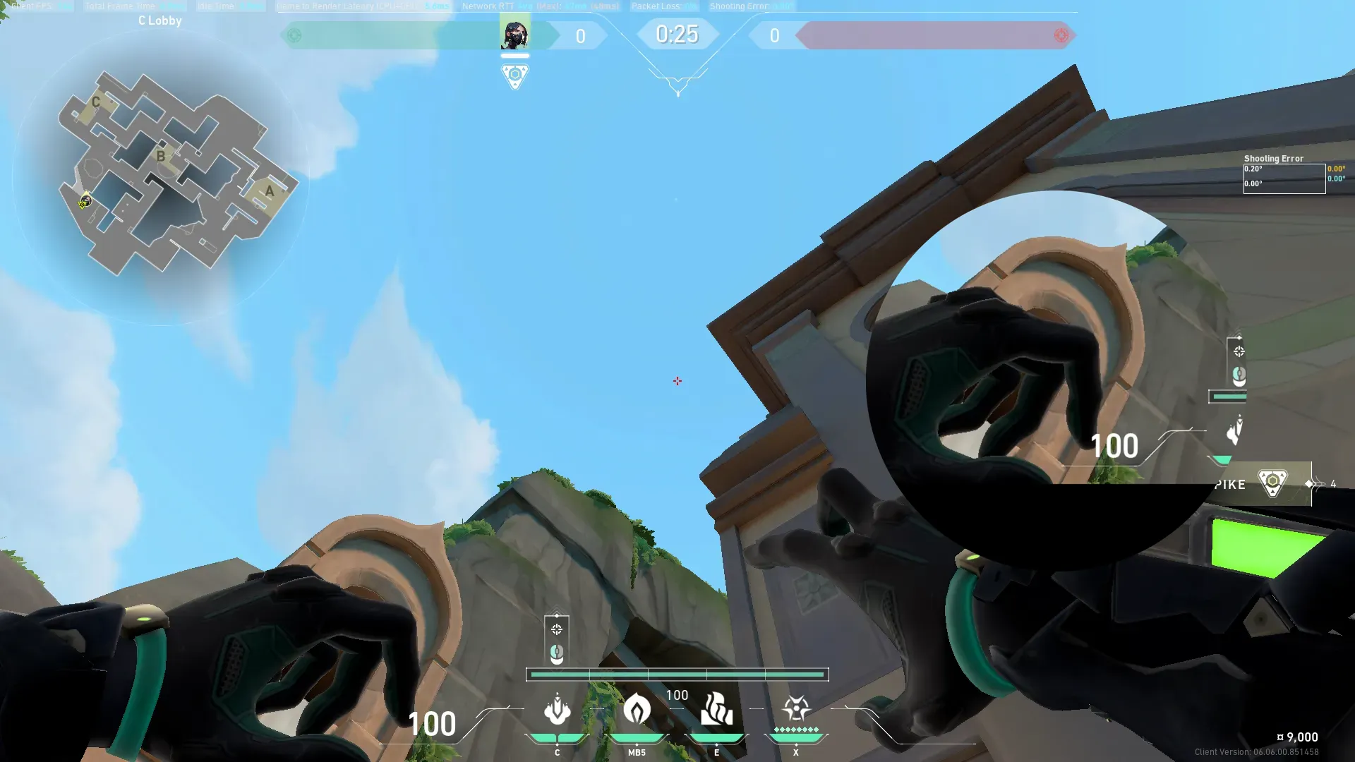 Viper Snake Bite on Lotus Attack Site C — step 2 of 3: Aim — line up the shot