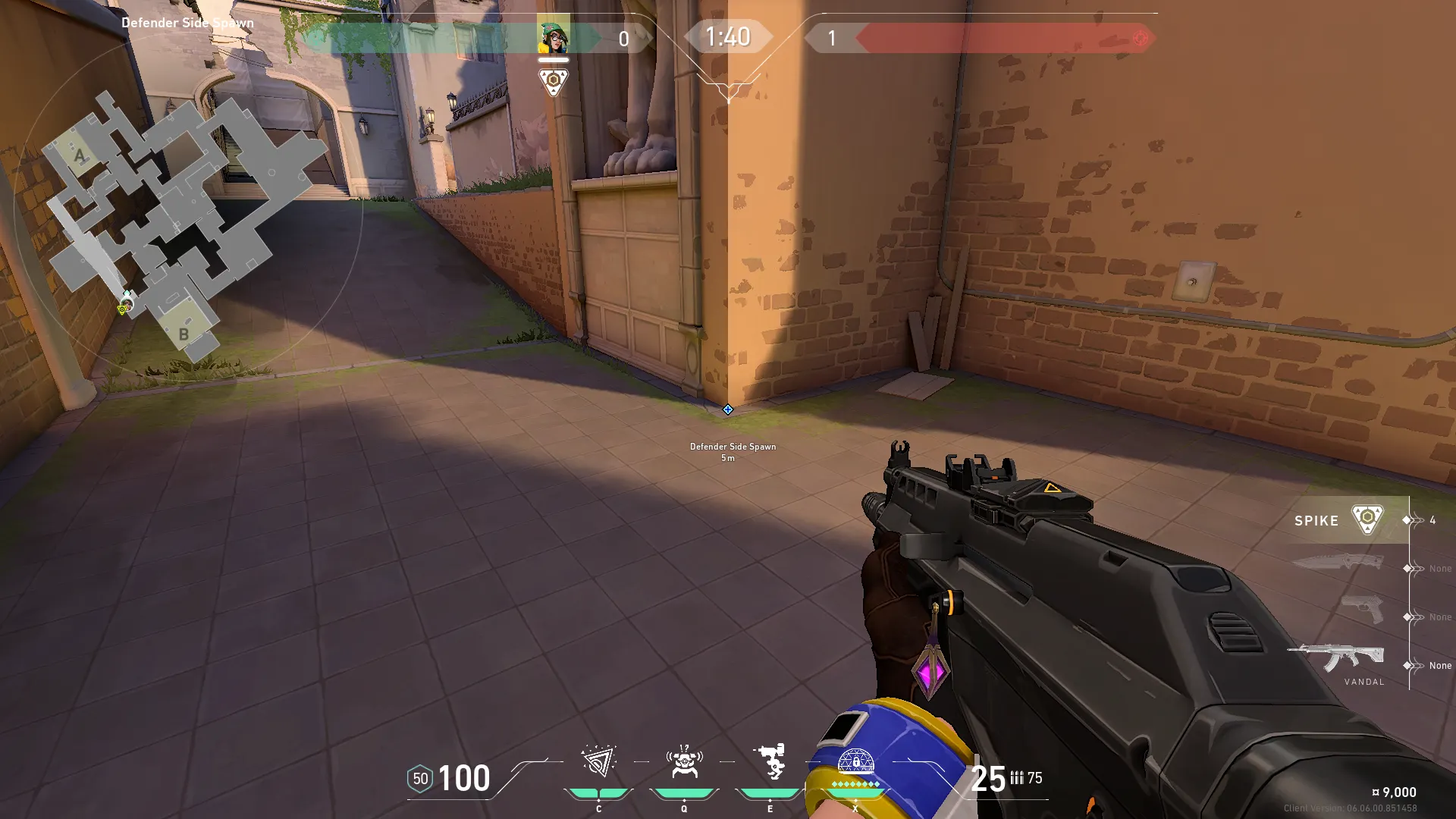 Killjoy Nanoswarm on Ascent Defense Site B — step 1 of 3: Position — where to stand