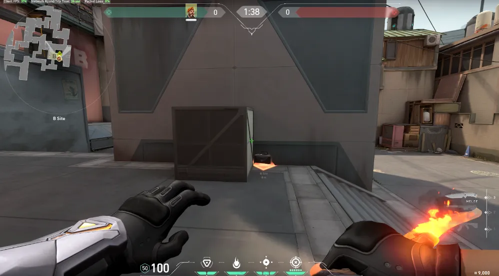Brimstone Incendiary on Split Defense Site A — step 2 of 2: Result