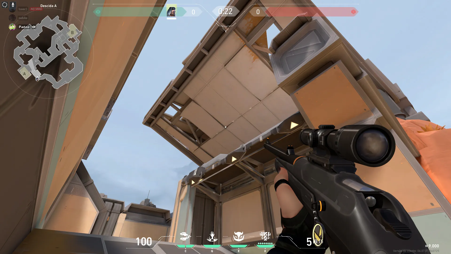 Fade Haunt on Fracture Defense Mid — step 3 of 4: Aim — line up the shot