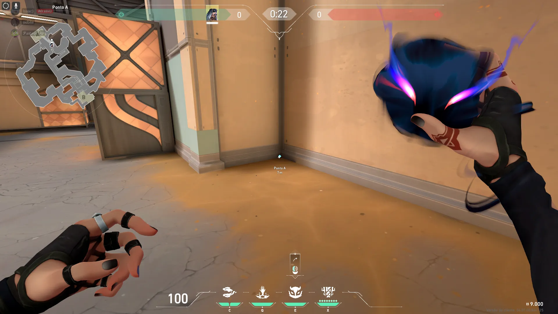 Fade Haunt on Fracture Defense Site A — step 1 of 5: Position — where to stand