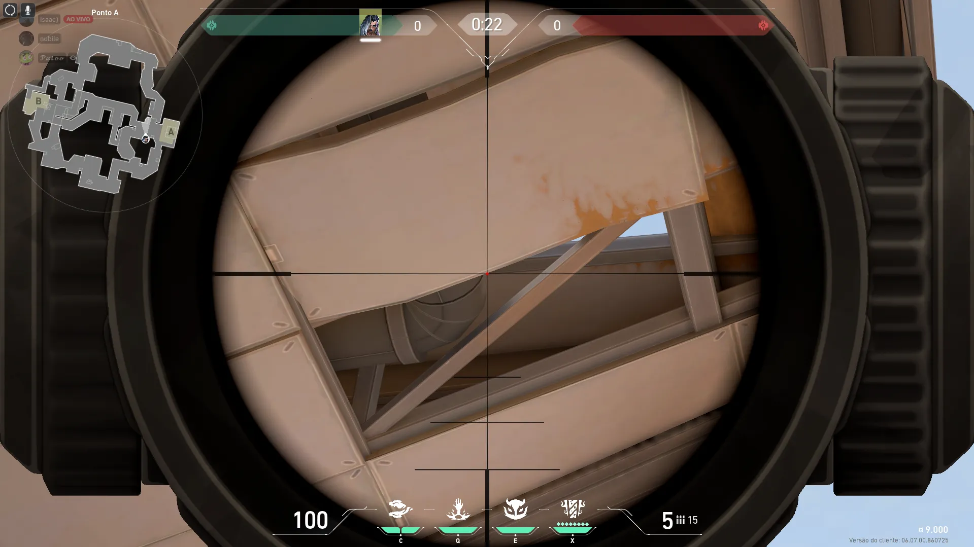 Fade Haunt on Fracture Defense Site A — step 2 of 5: Aim — line up the shot