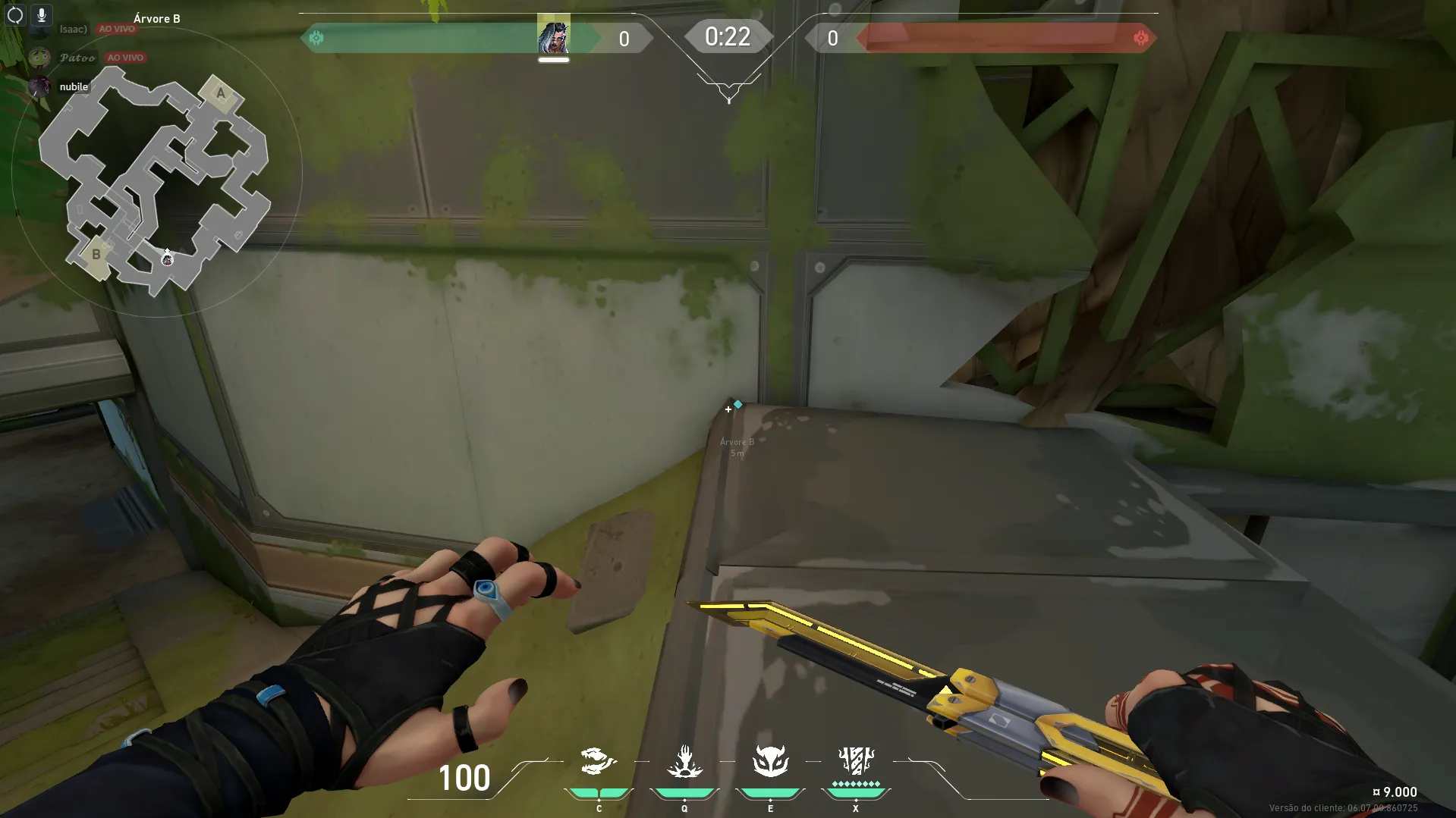 Fade Haunt on Fracture Attack Site B — step 1 of 3: Position — where to stand