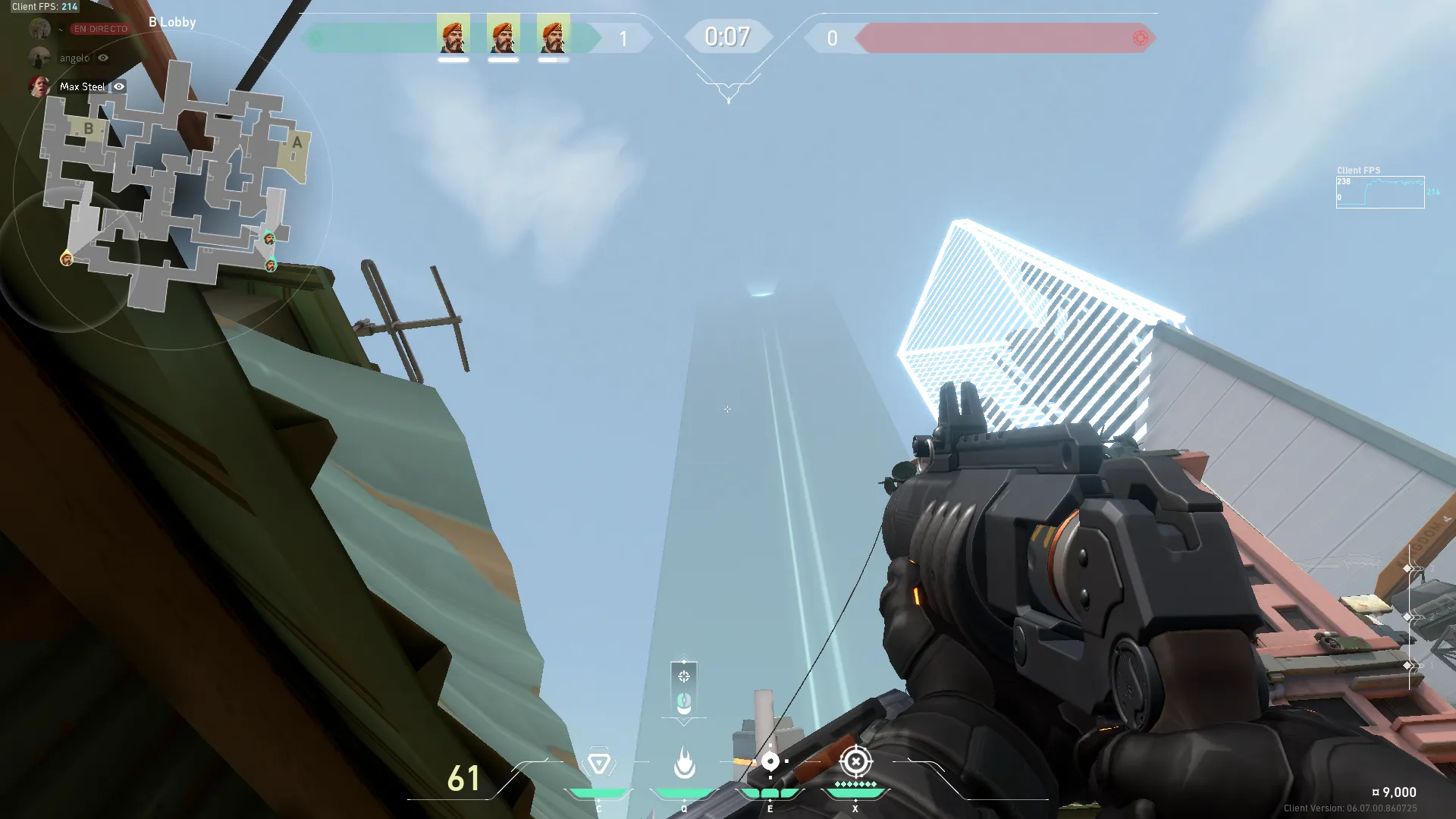 Brimstone Incendiary on Split Defense Site B — step 3 of 4: Aim — line up the shot