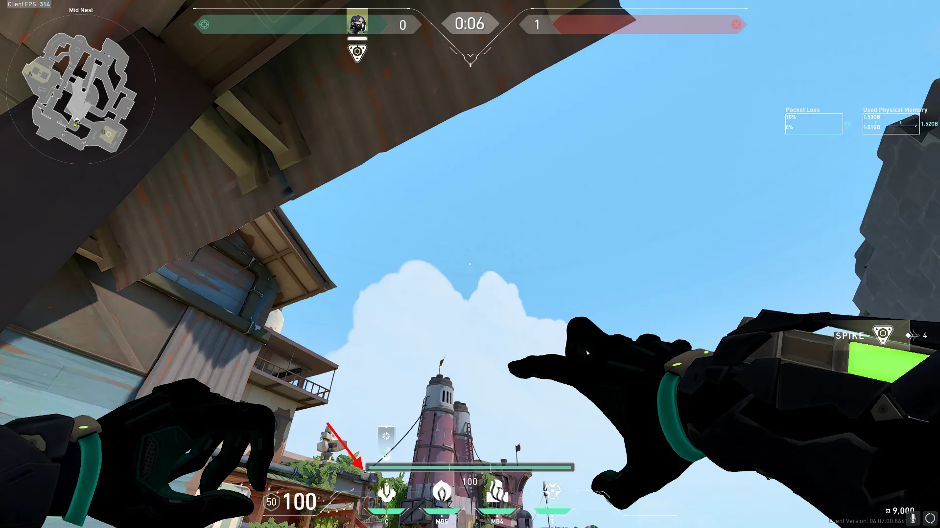 Viper Snake Bite on Breeze Defense Site A — step 2 of 3: Aim — line up the shot