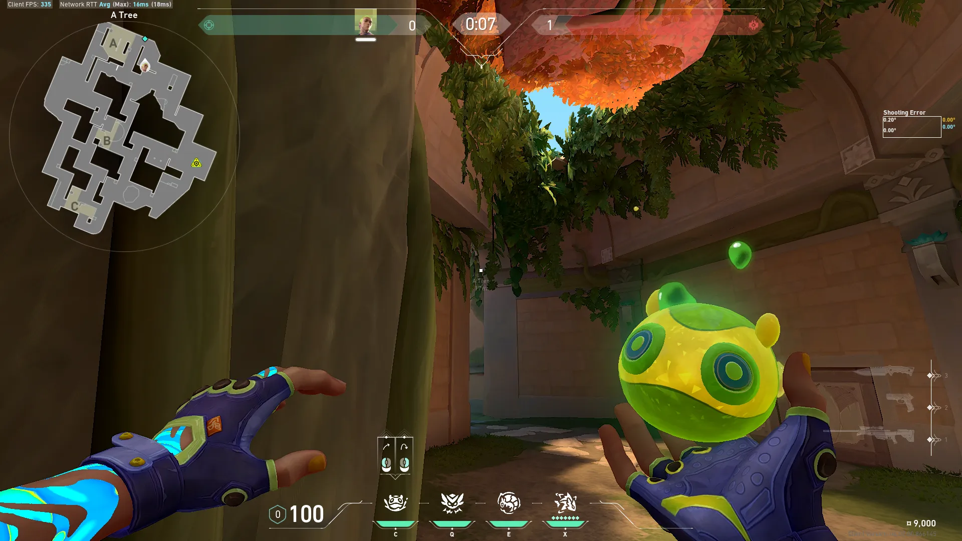 Gekko Mosh Pit on Lotus Attack Site A — step 2 of 3: Aim — line up the shot