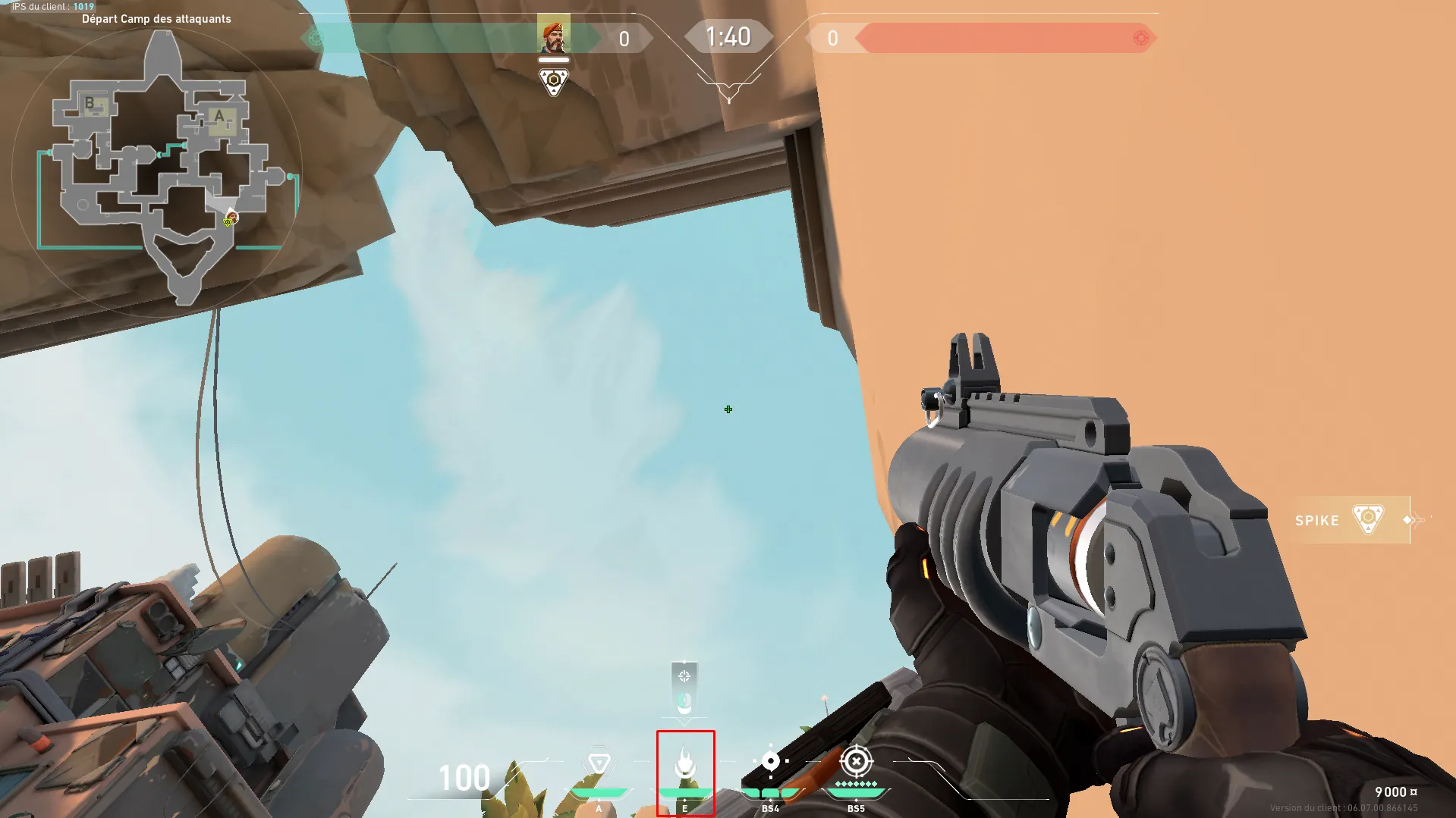 Brimstone Incendiary on Bind Attack Site A — step 2 of 3: Aim — line up the shot