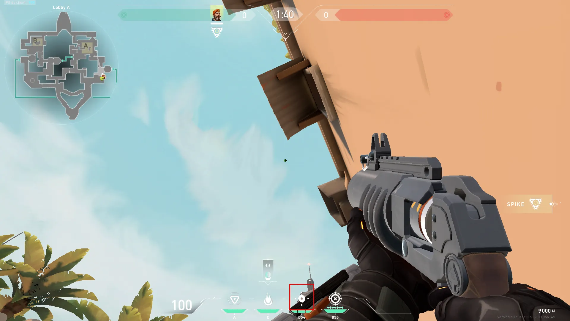 Brimstone Incendiary on Bind Attack Site A — step 2 of 3: Aim — line up the shot