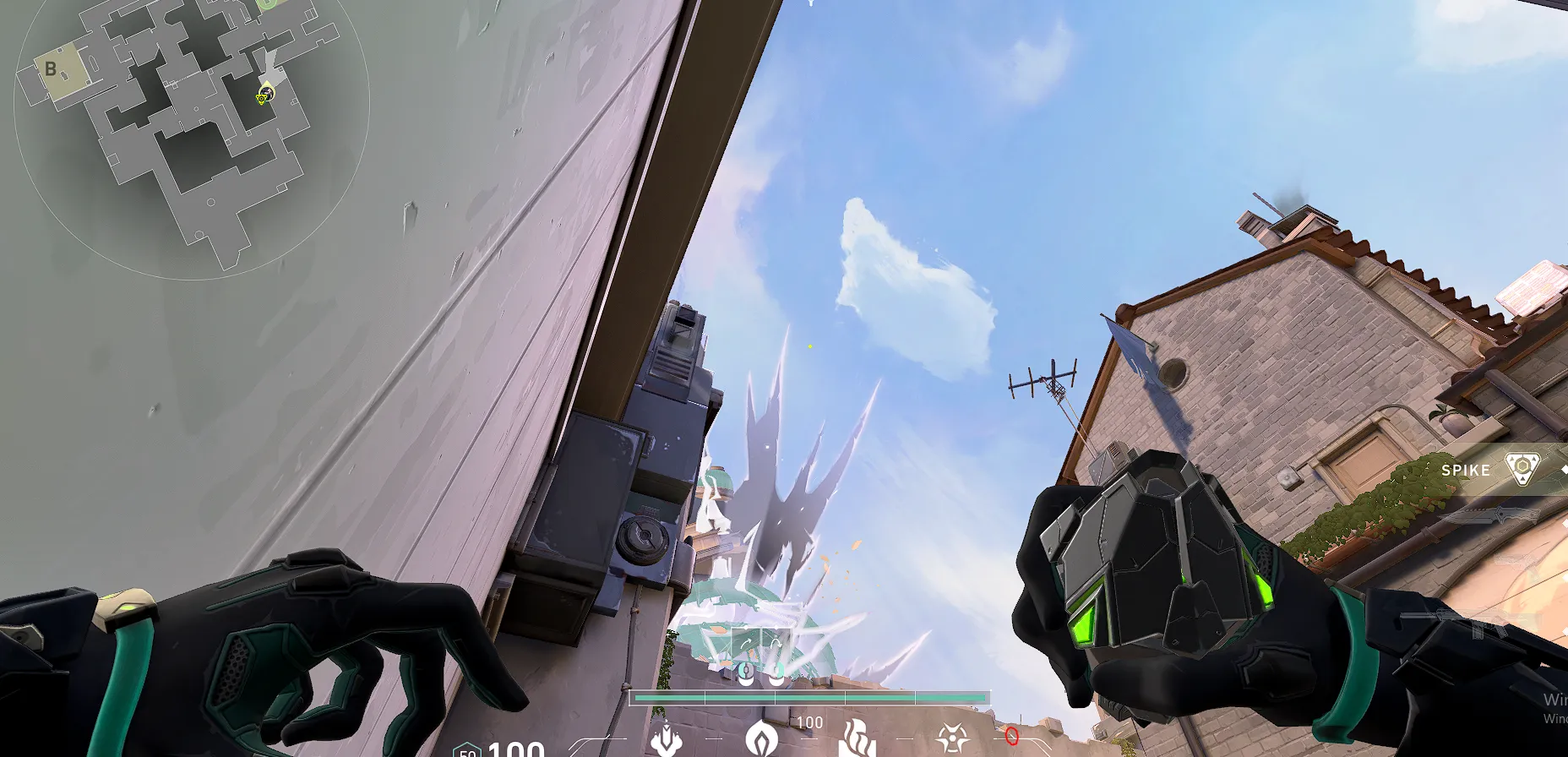 Viper Poison Cloud on Ascent Attack Site A — step 2 of 3: Aim — line up the shot