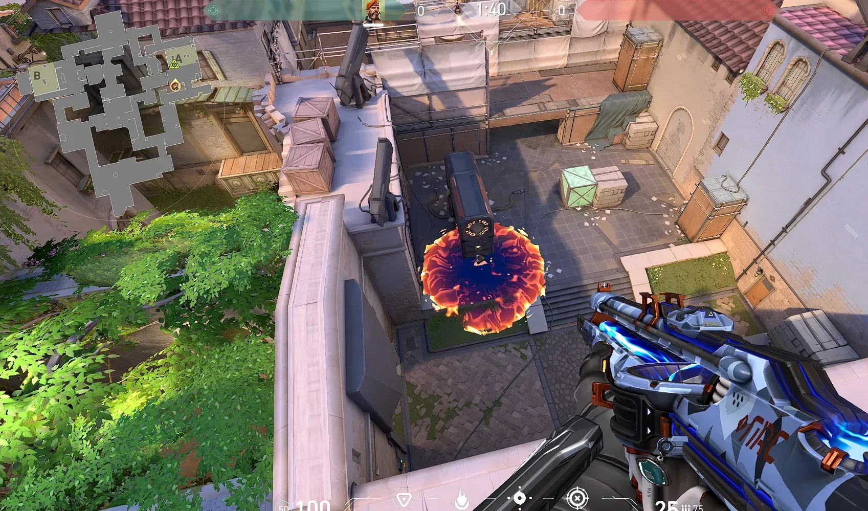 Brimstone Incendiary on Ascent Attack Site A — step 3 of 3: Result