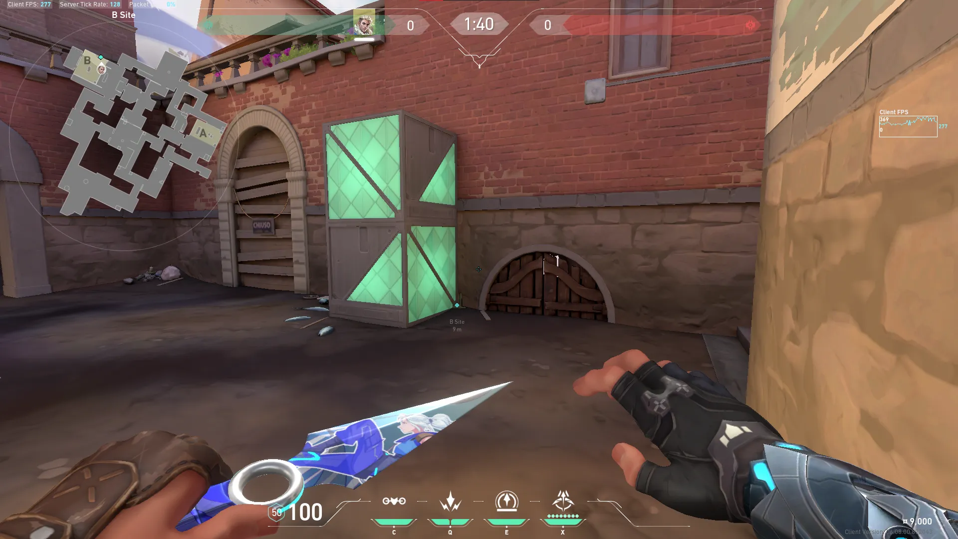 Sova Recon Bolt on Ascent Defense Site A — step 1 of 4: Position — where to stand