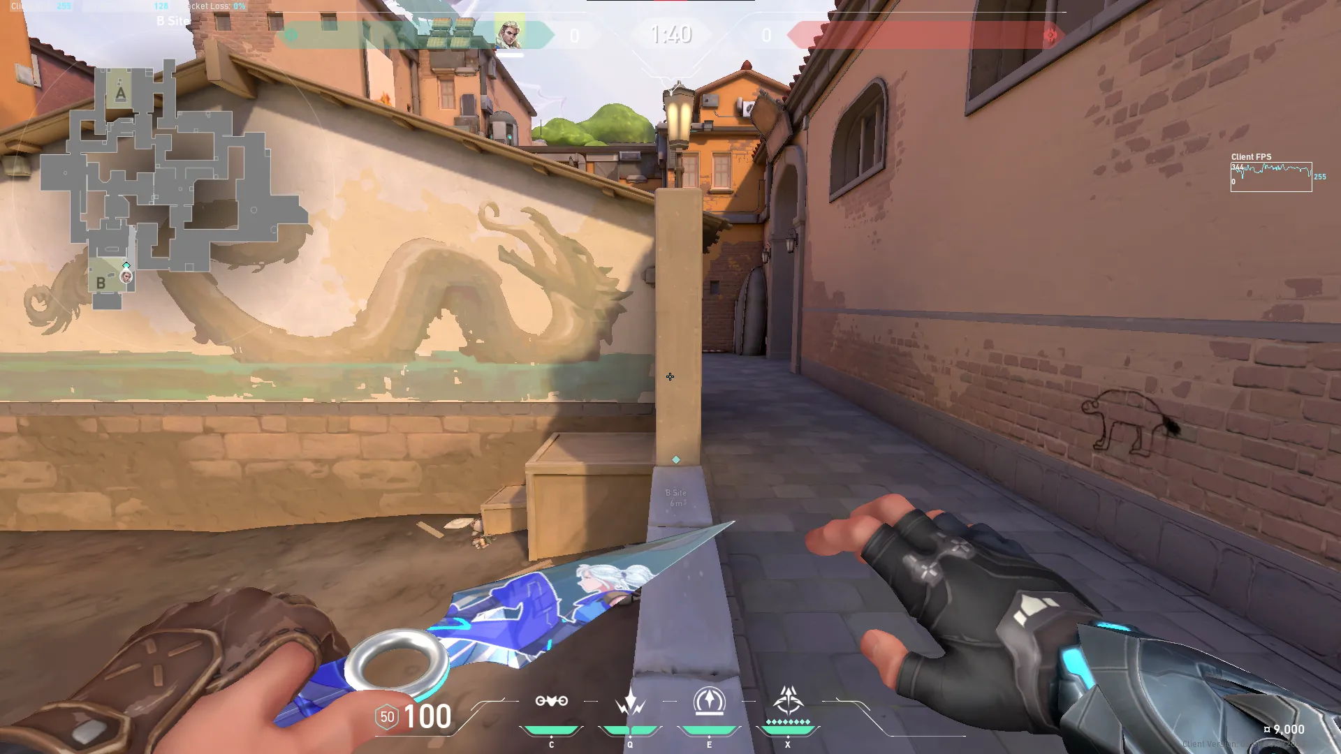 Sova Recon Bolt on Ascent Defense Site A — step 1 of 4: Position — where to stand