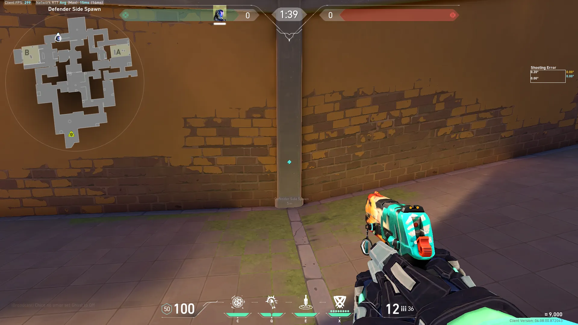 Anti Plant b Grenade — KAY/O lineup on Ascent