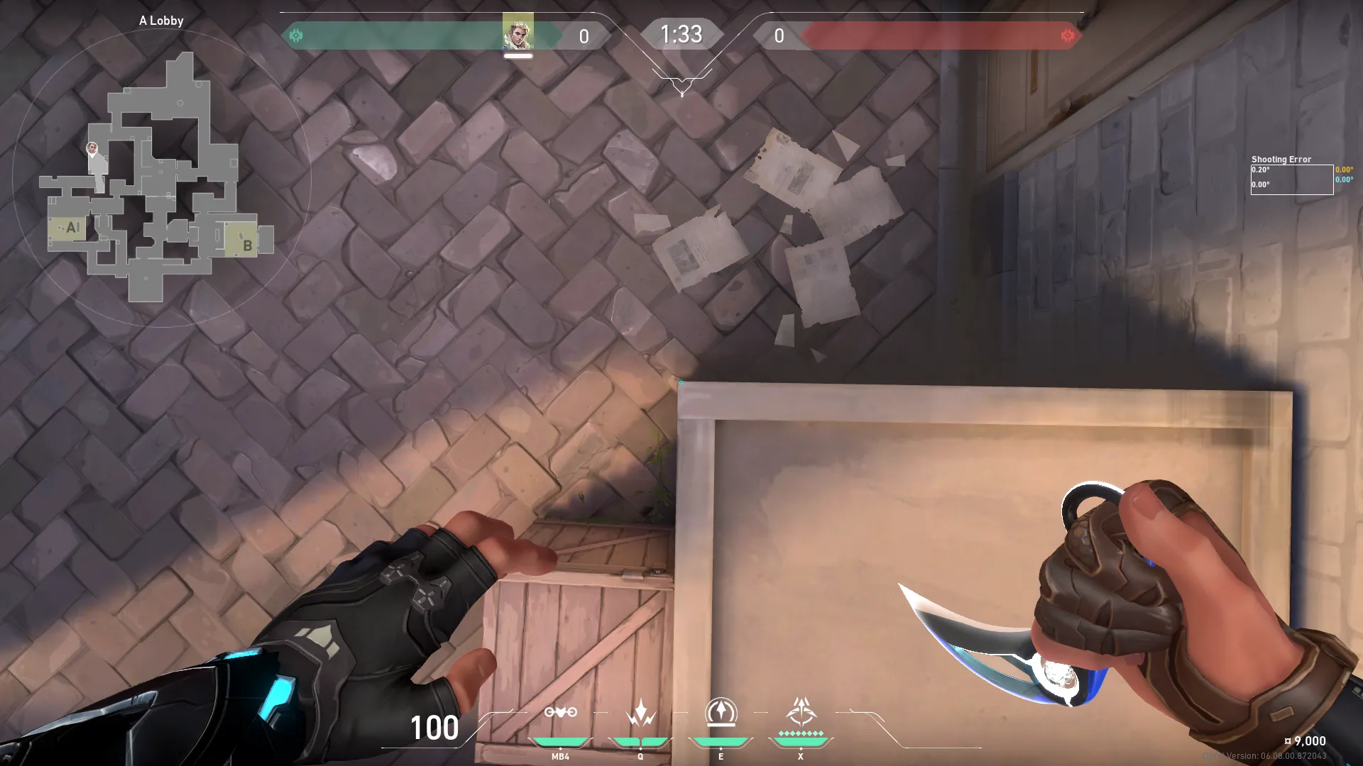 Sova Recon Bolt on Ascent Attack Site A — step 1 of 4: Position — where to stand