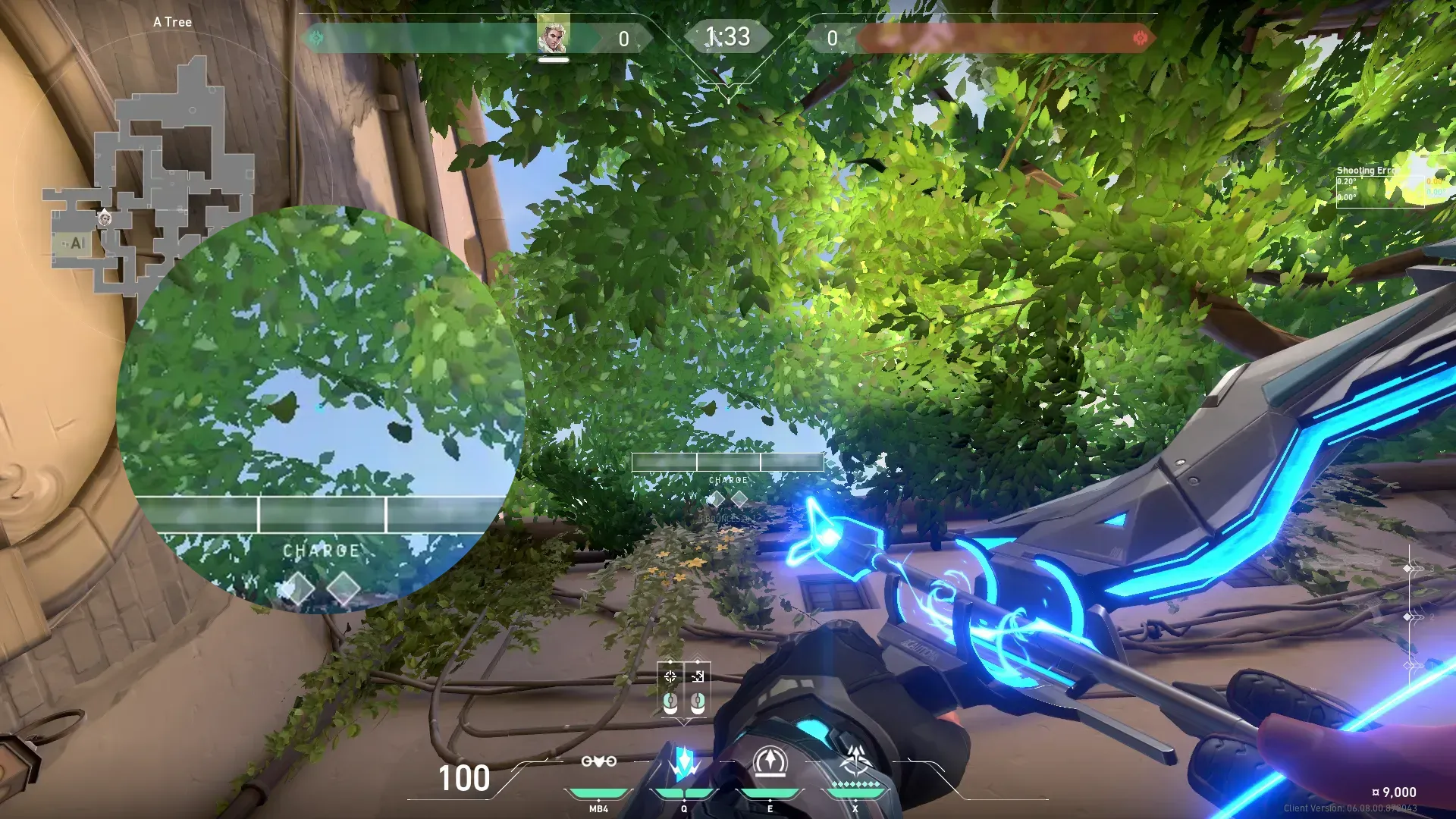 Sova Shock Bolt on Ascent Defense Site A — step 3 of 5: Aim — line up the shot