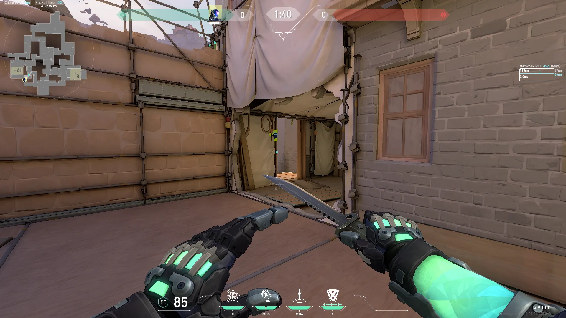 KAY/O Flash_Drive on Ascent Defense Mid — step 1 of 3: Position — where to stand