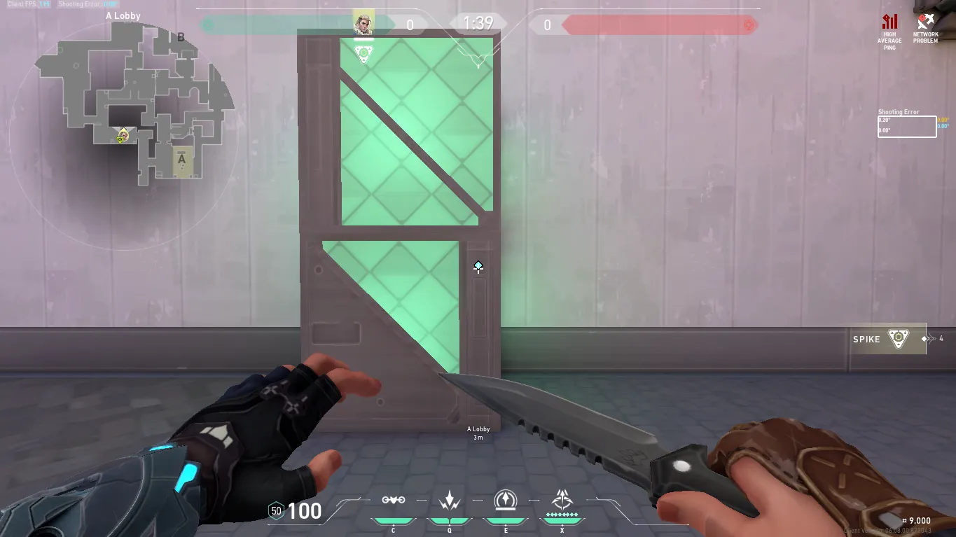 Sova Recon Bolt on Ascent Attack Site A — step 1 of 3: Position — where to stand
