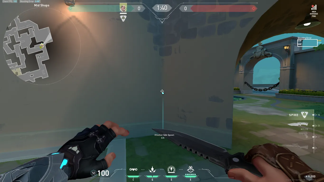 Sova Recon Bolt on Pearl Attack Site B — step 1 of 3: Position — where to stand