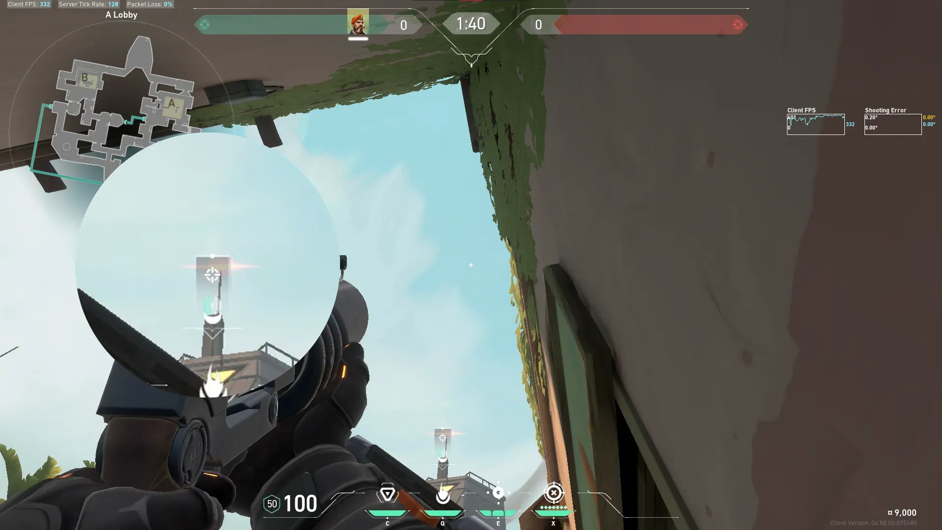 Brimstone Incendiary on Bind Attack Site A — step 3 of 4: Aim — line up the shot