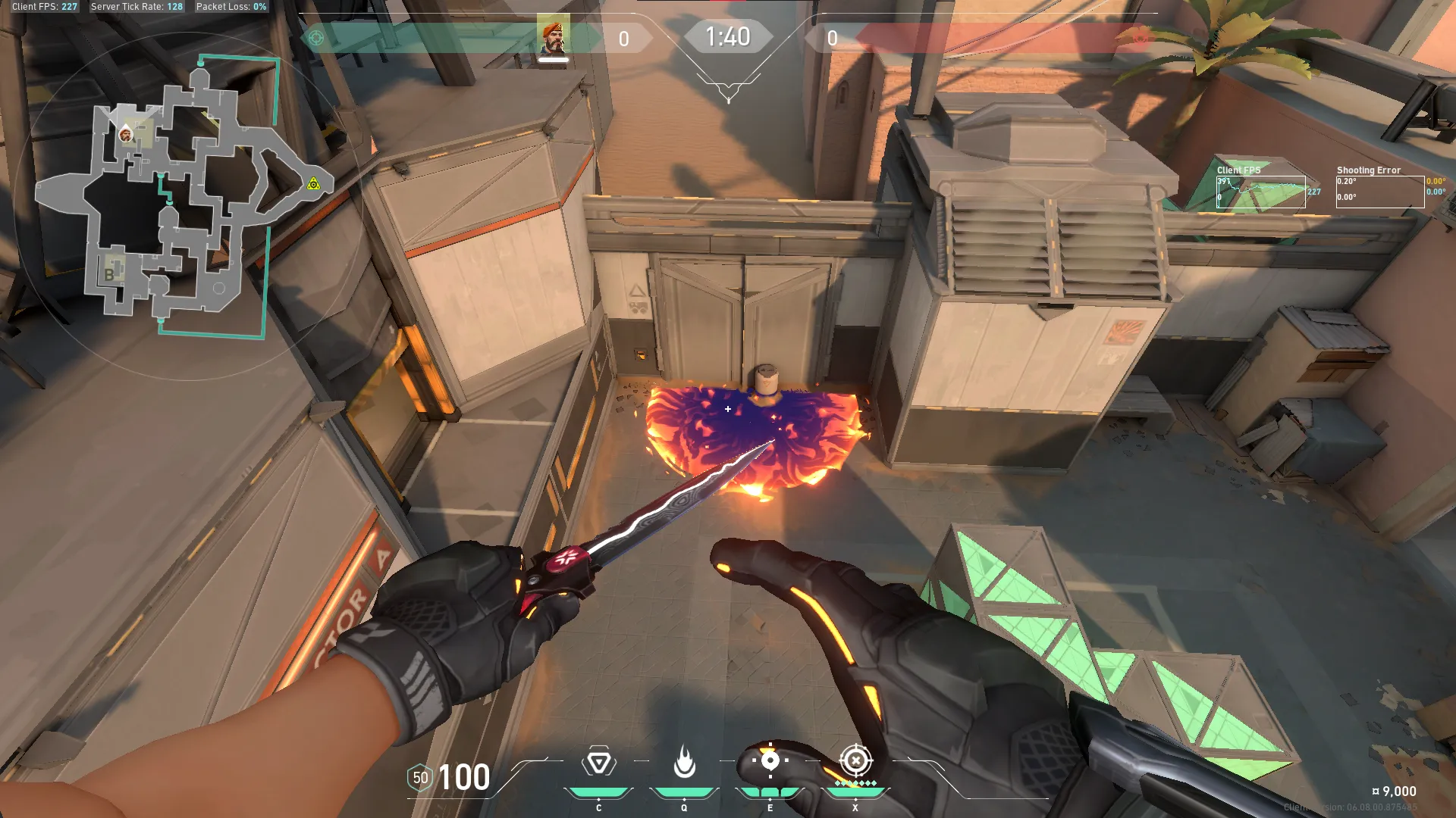 Brimstone Incendiary on Bind Attack Site A — step 4 of 4: Result