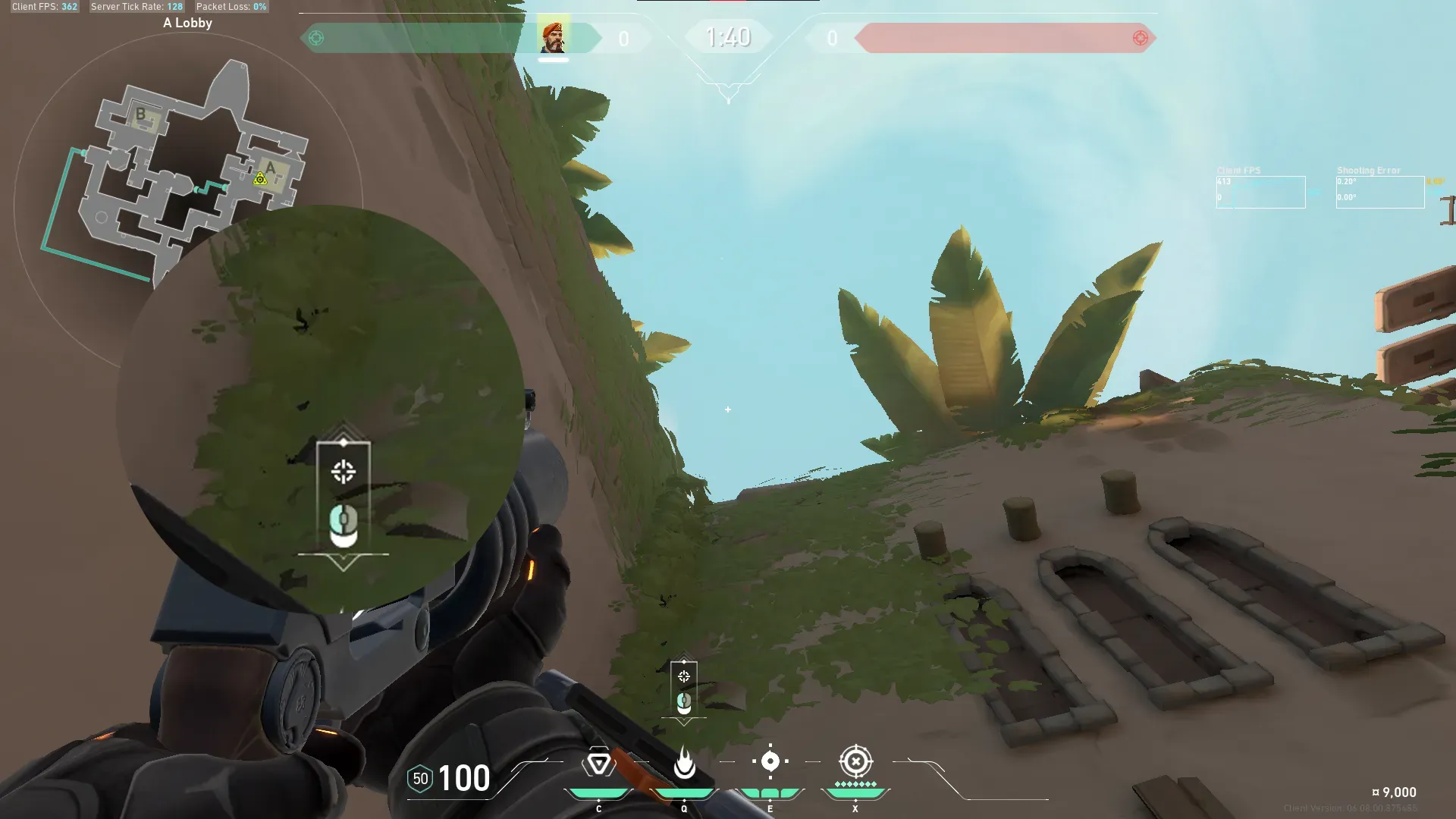 Brimstone Incendiary on Bind Attack Site A — step 3 of 4: Aim — line up the shot