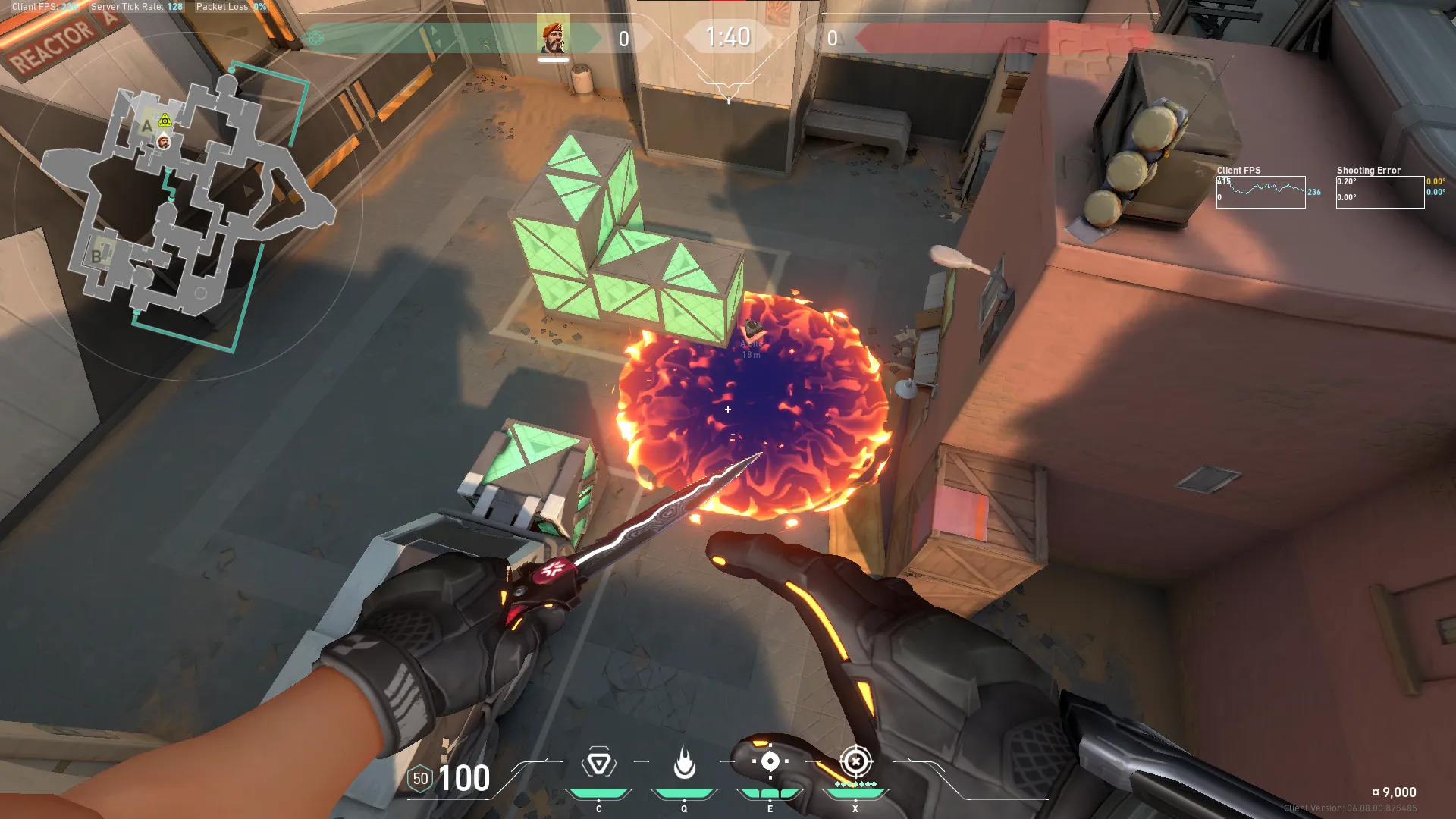 Brimstone Incendiary on Bind Attack Site A — step 4 of 4: Result