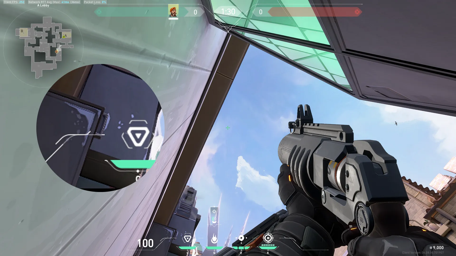 Brimstone Incendiary on Ascent Attack Site A — step 2 of 3: Aim — line up the shot