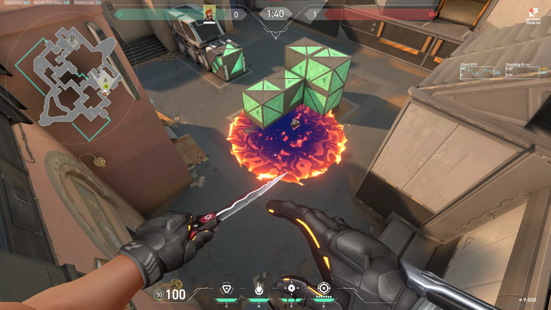 Brimstone Incendiary on Bind Defense Site A — step 3 of 3: Result