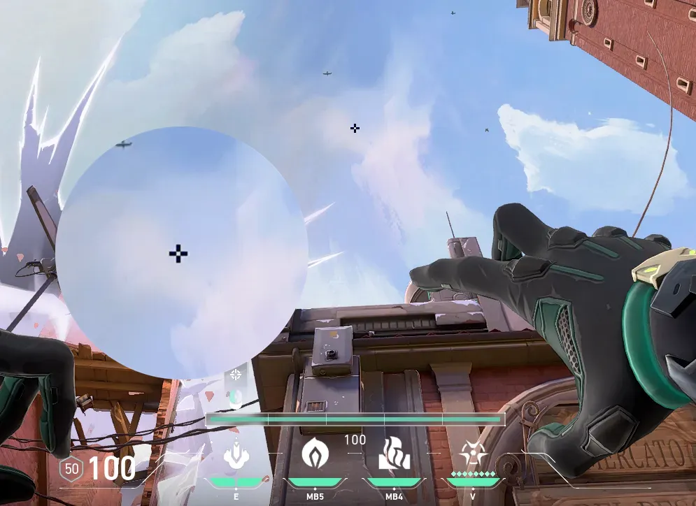 Viper Snake Bite on Ascent Attack Site B — step 2 of 3: Aim — line up the shot