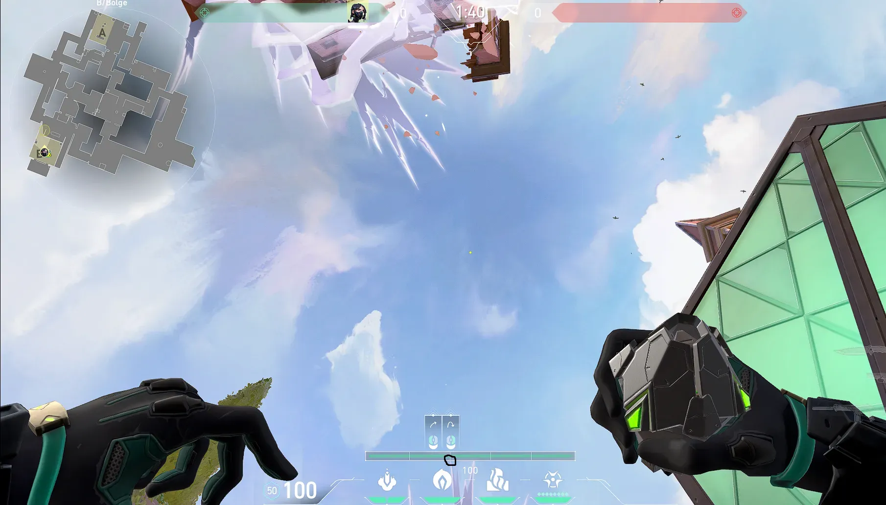 Viper Poison Cloud on Ascent Defense Site B — step 2 of 3: Aim — line up the shot