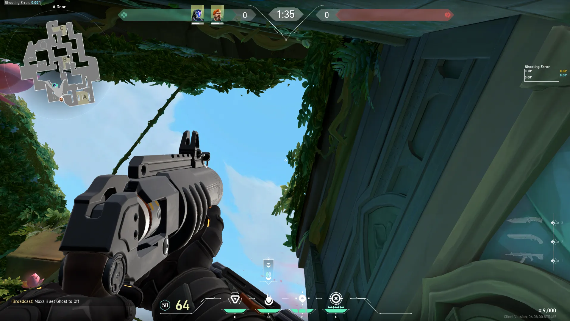 Brimstone Incendiary on Lotus Attack Site B — step 2 of 3: Aim — line up the shot