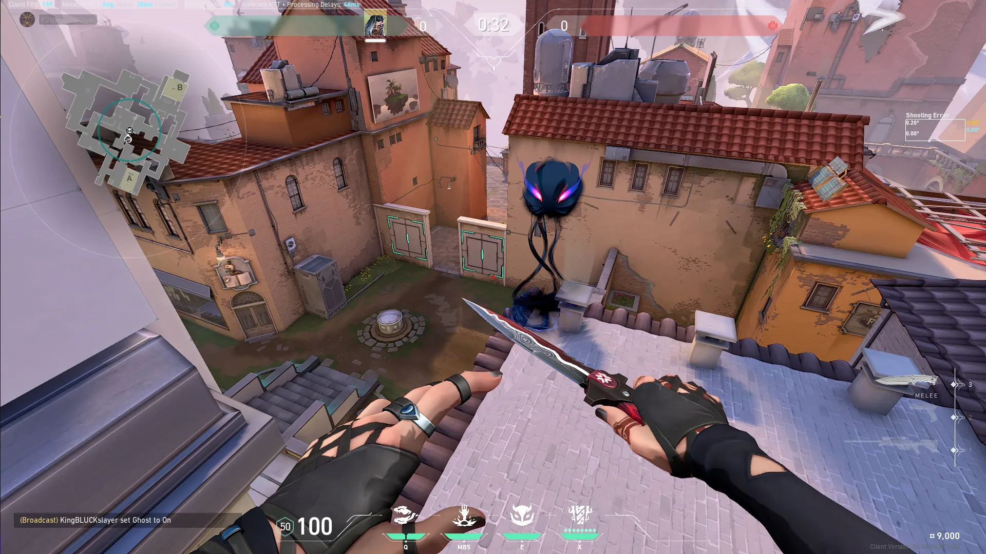 Fade Haunt on Ascent Defense Mid — step 3 of 5: Aim — line up the shot