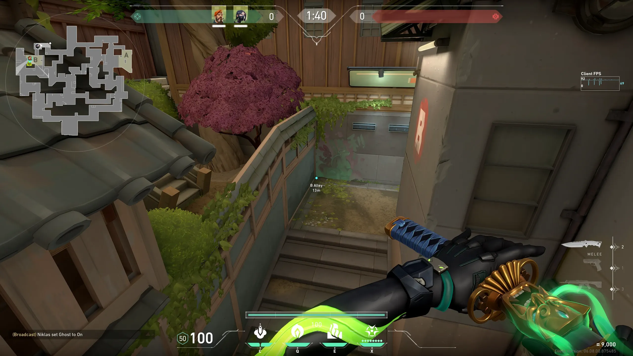 Viper Snake Bite on Split Defense Site B — step 1 of 3: Position — where to stand