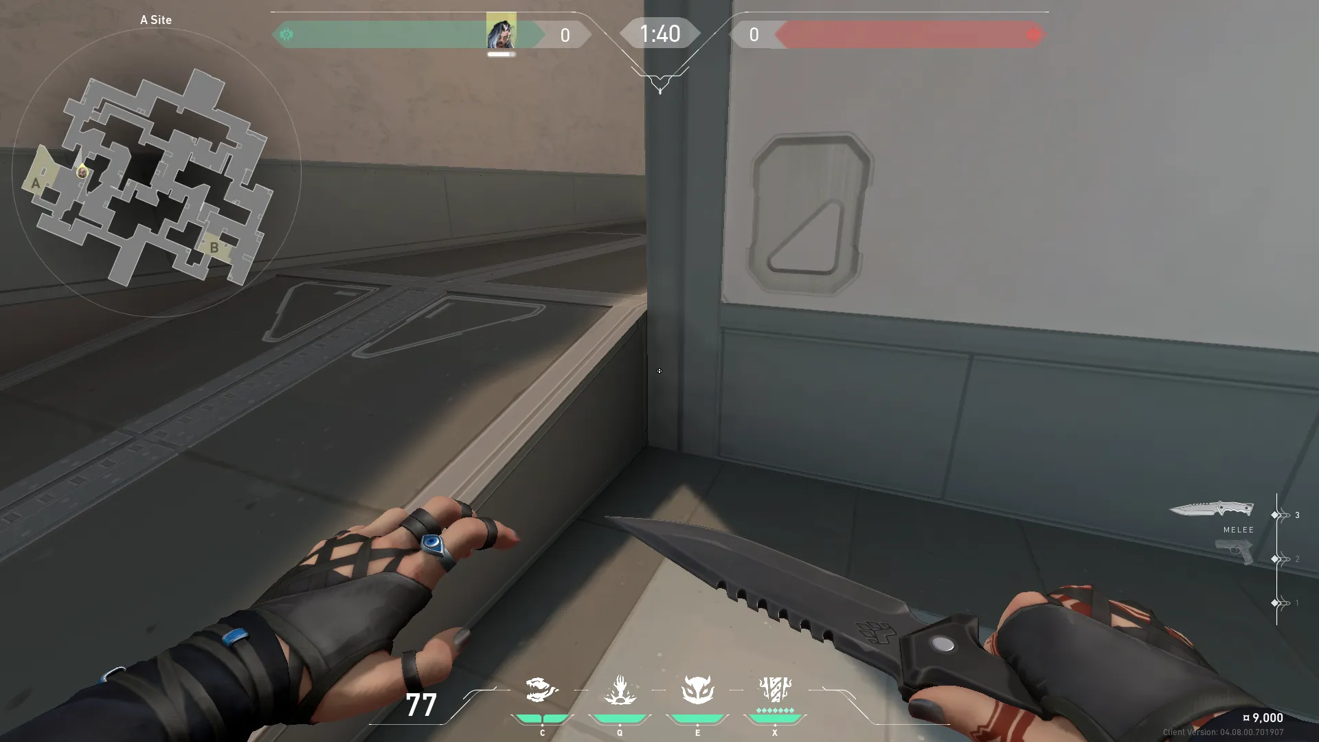 Fade Haunt on Split Defense Site A — step 1 of 3: Position — where to stand