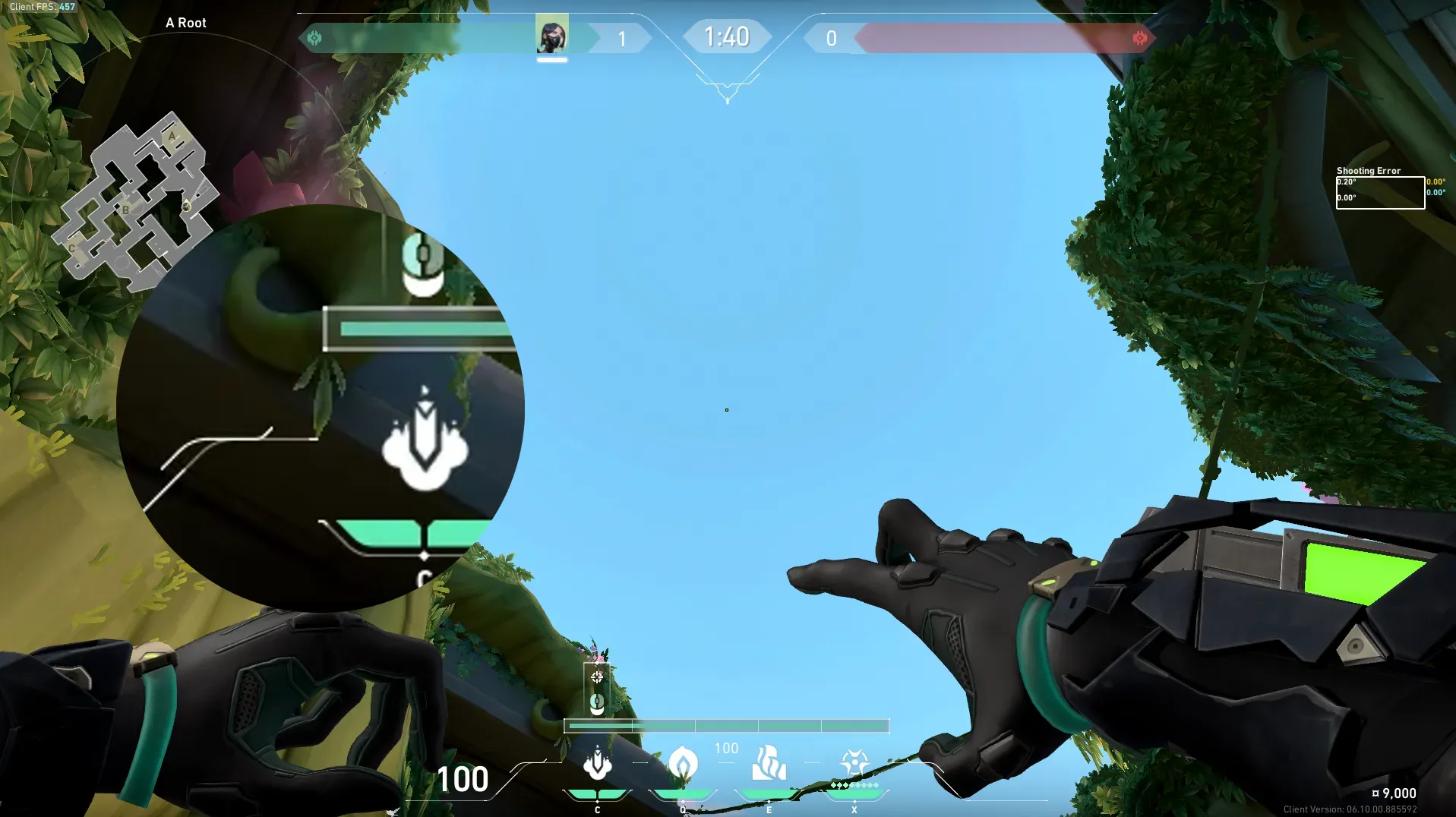 Viper Snake Bite on Lotus Attack Site A — step 2 of 3: Aim — line up the shot