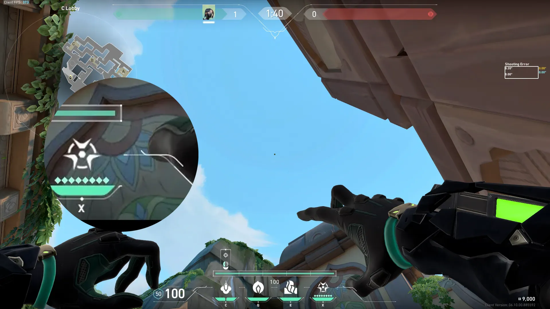 Viper Snake Bite on Lotus Attack Site C — step 2 of 3: Aim — line up the shot