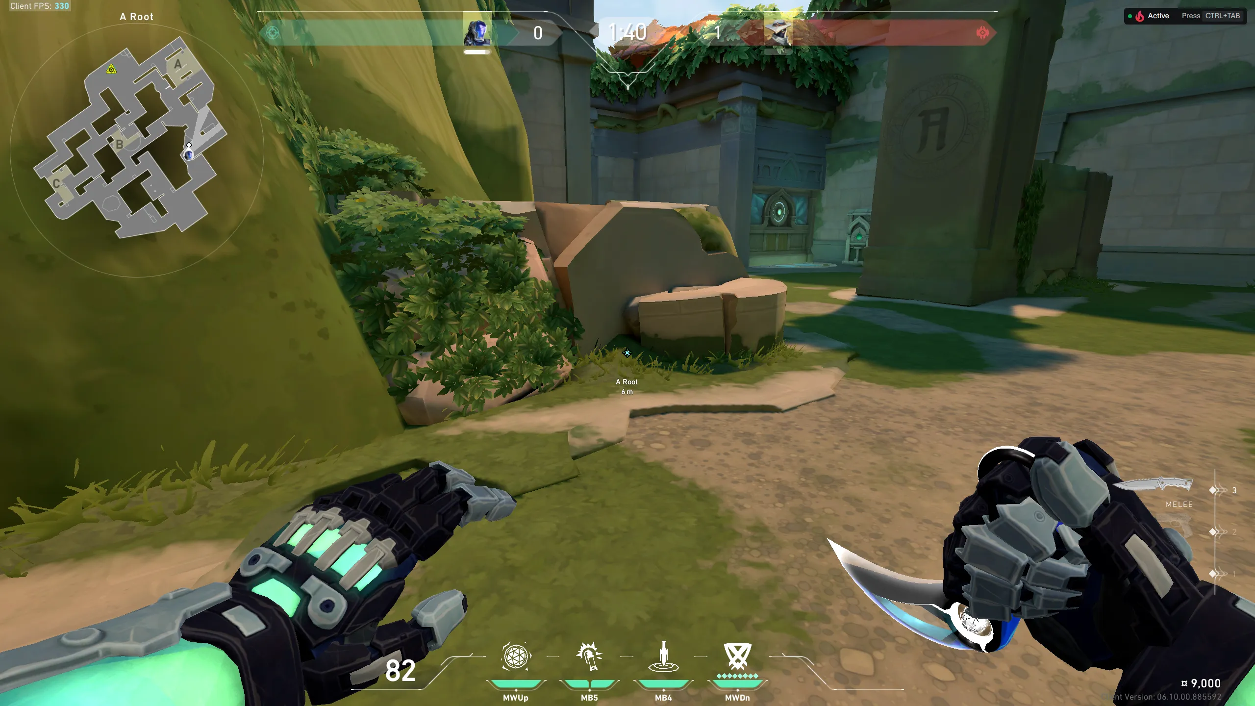 KAY/O Zero_Point on Lotus Attack Site A — step 1 of 3: Position — where to stand