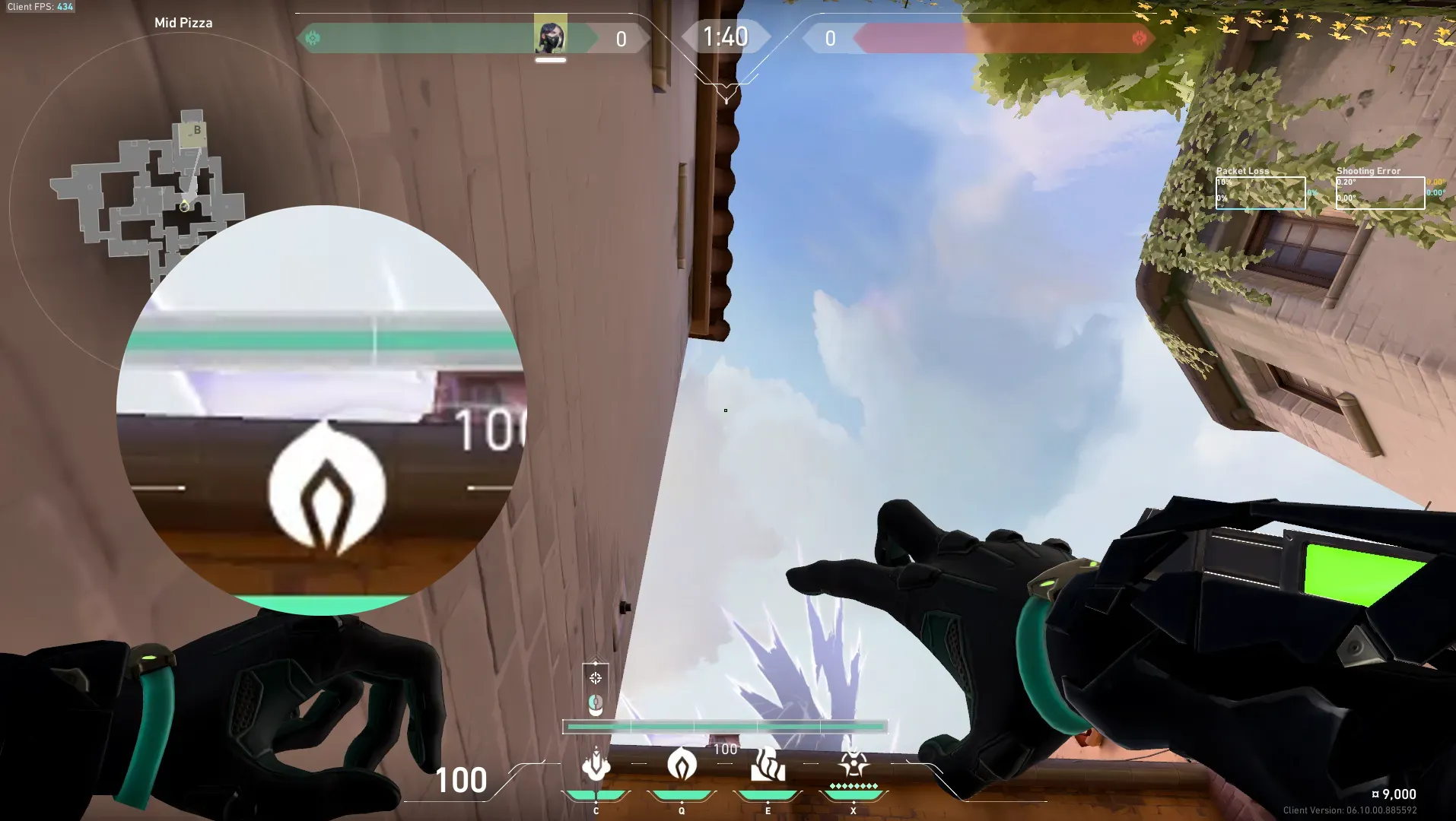 Viper Snake Bite on Ascent Attack Site B — step 2 of 3: Aim — line up the shot