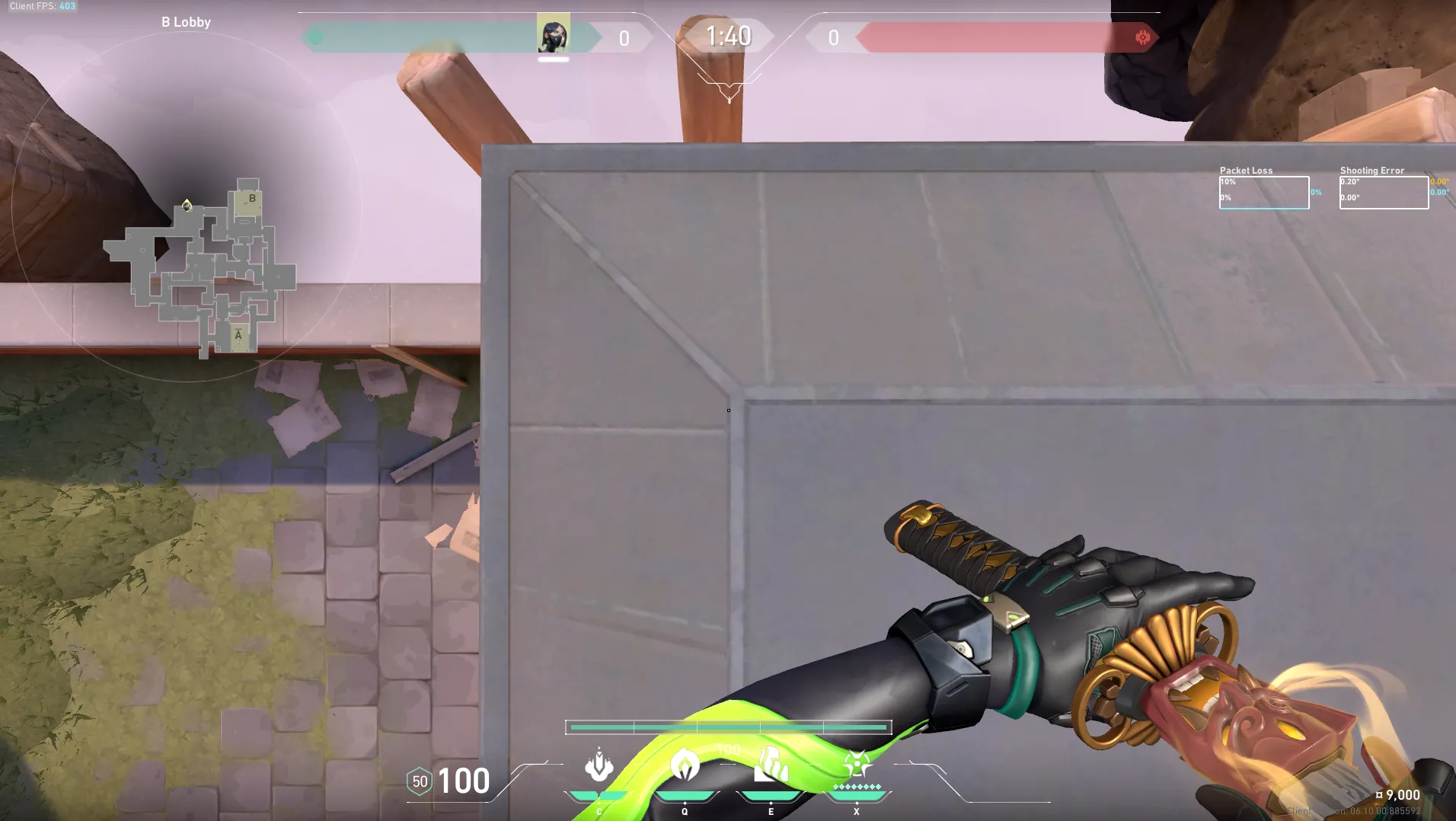 Viper Poison Cloud on Ascent Attack Site B — step 2 of 4: Aim — line up the shot