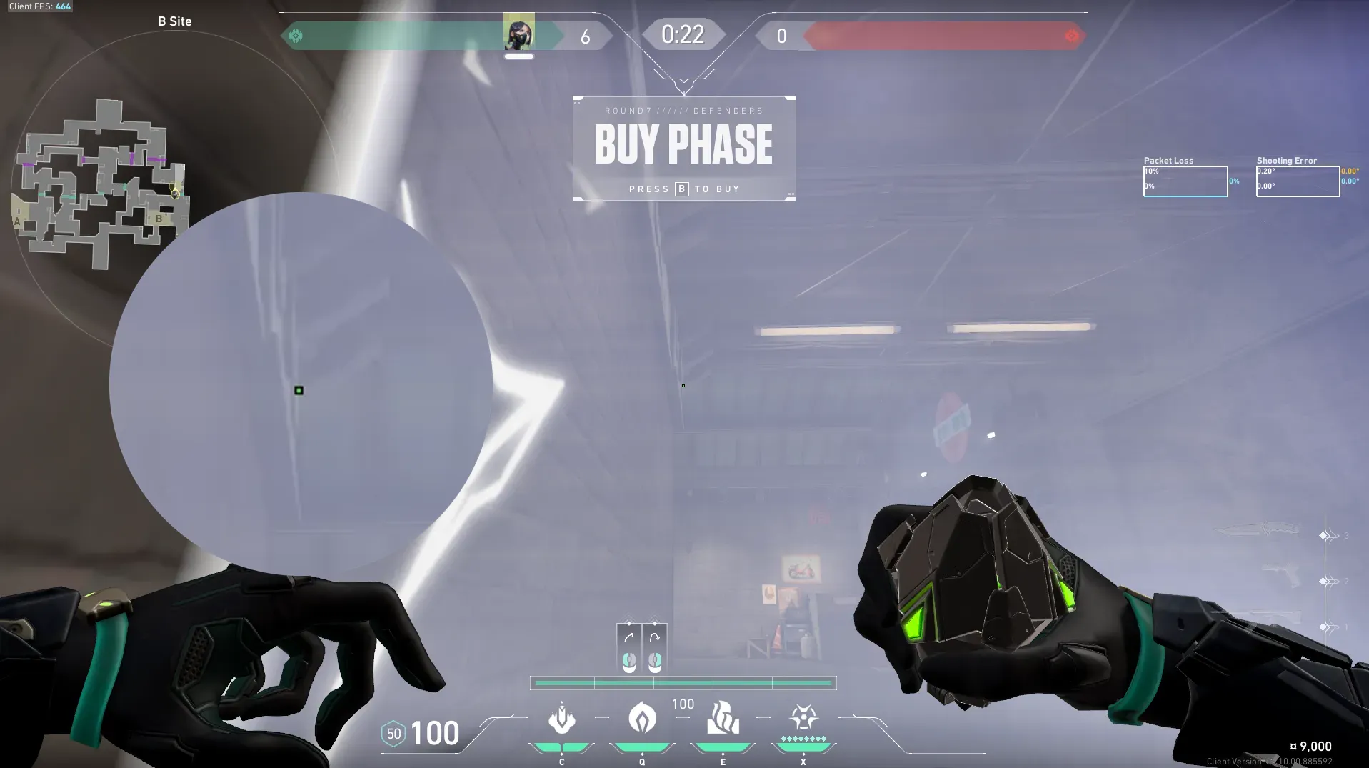 Viper Poison Cloud on Split Attack Site B — step 2 of 5: Aim — line up the shot