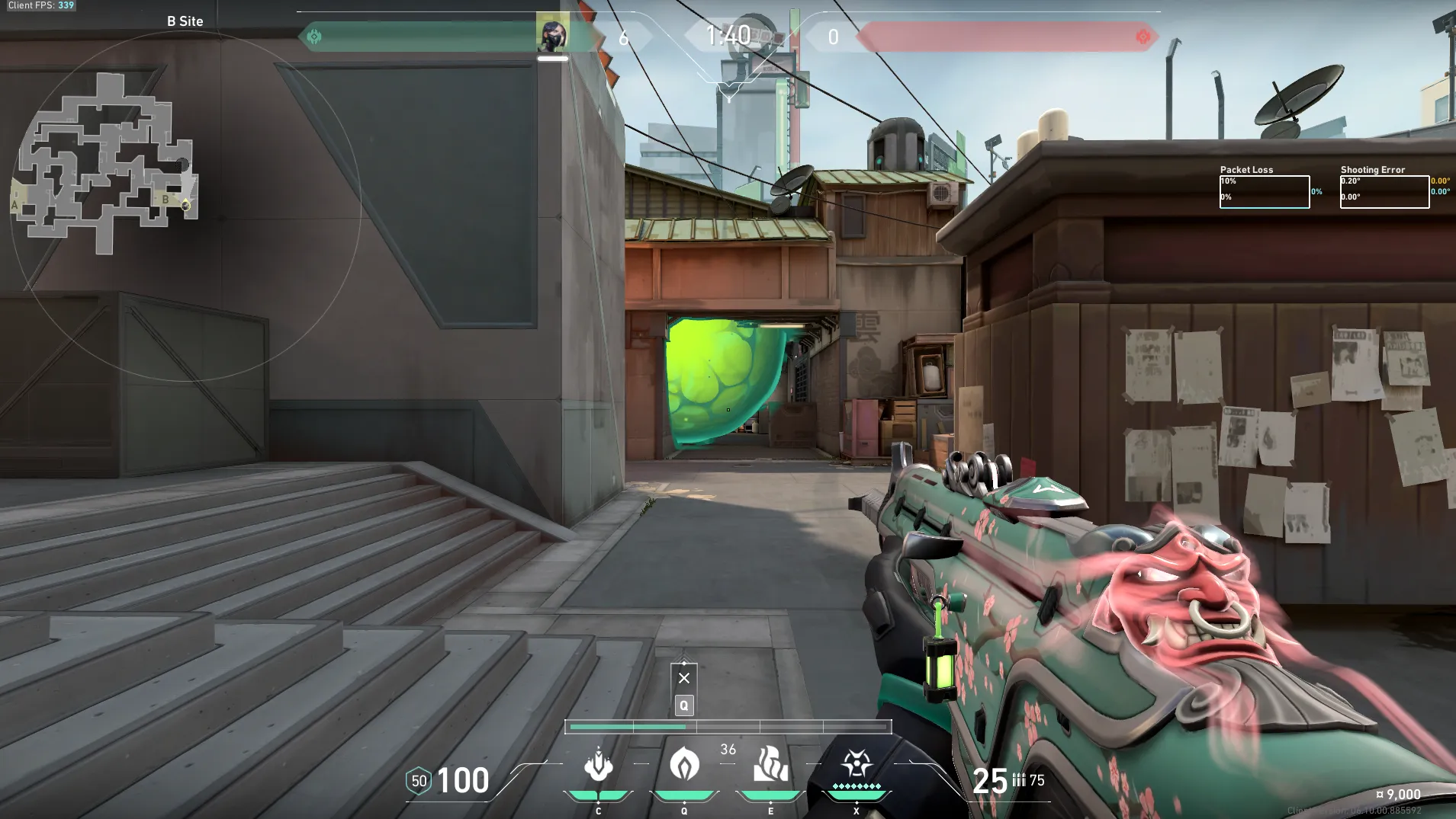 Viper Poison Cloud on Split Attack Site B — step 5 of 5: Result